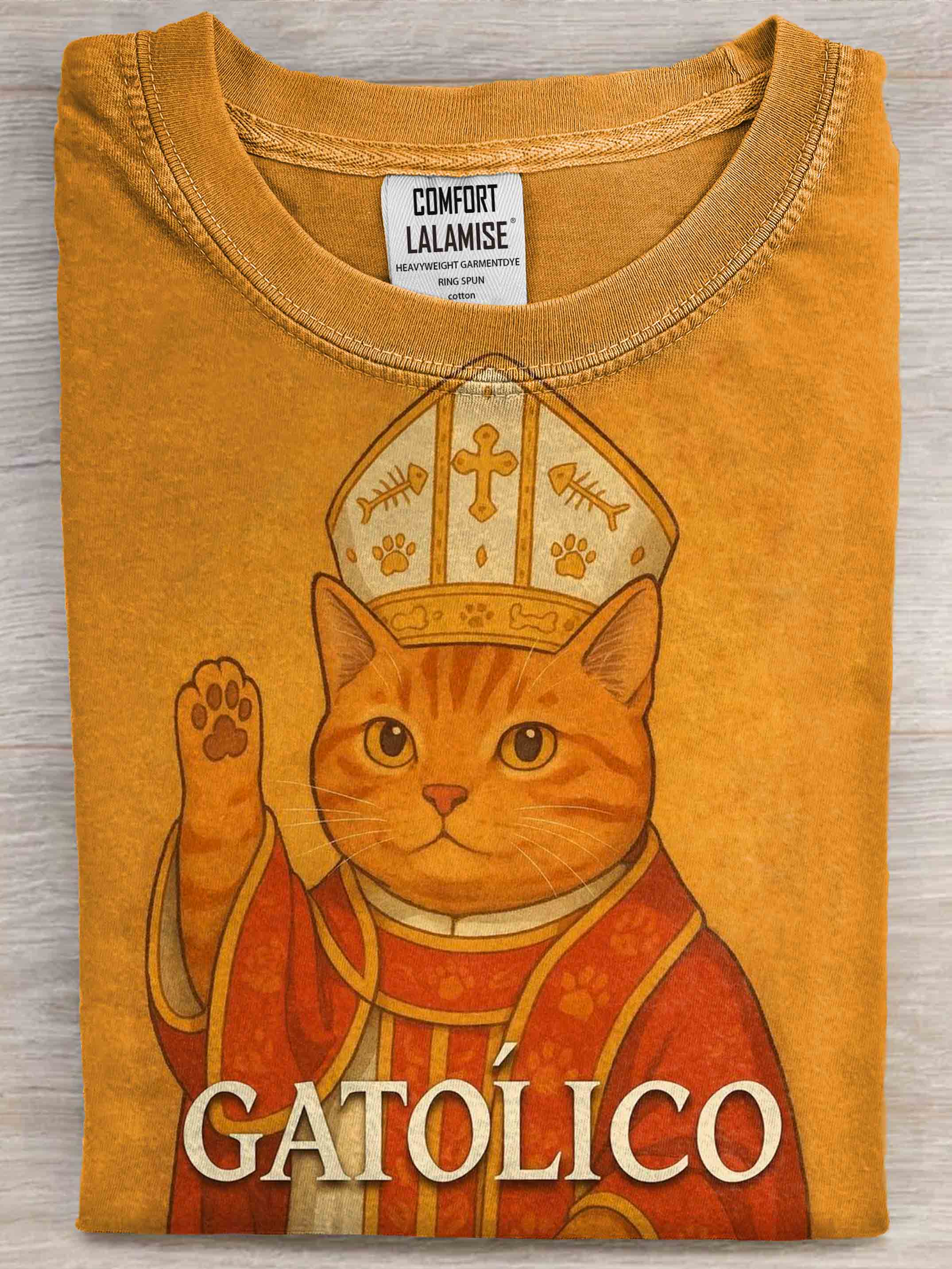 Funny Cat Art Print Casaul Short Sleeve T-shirt