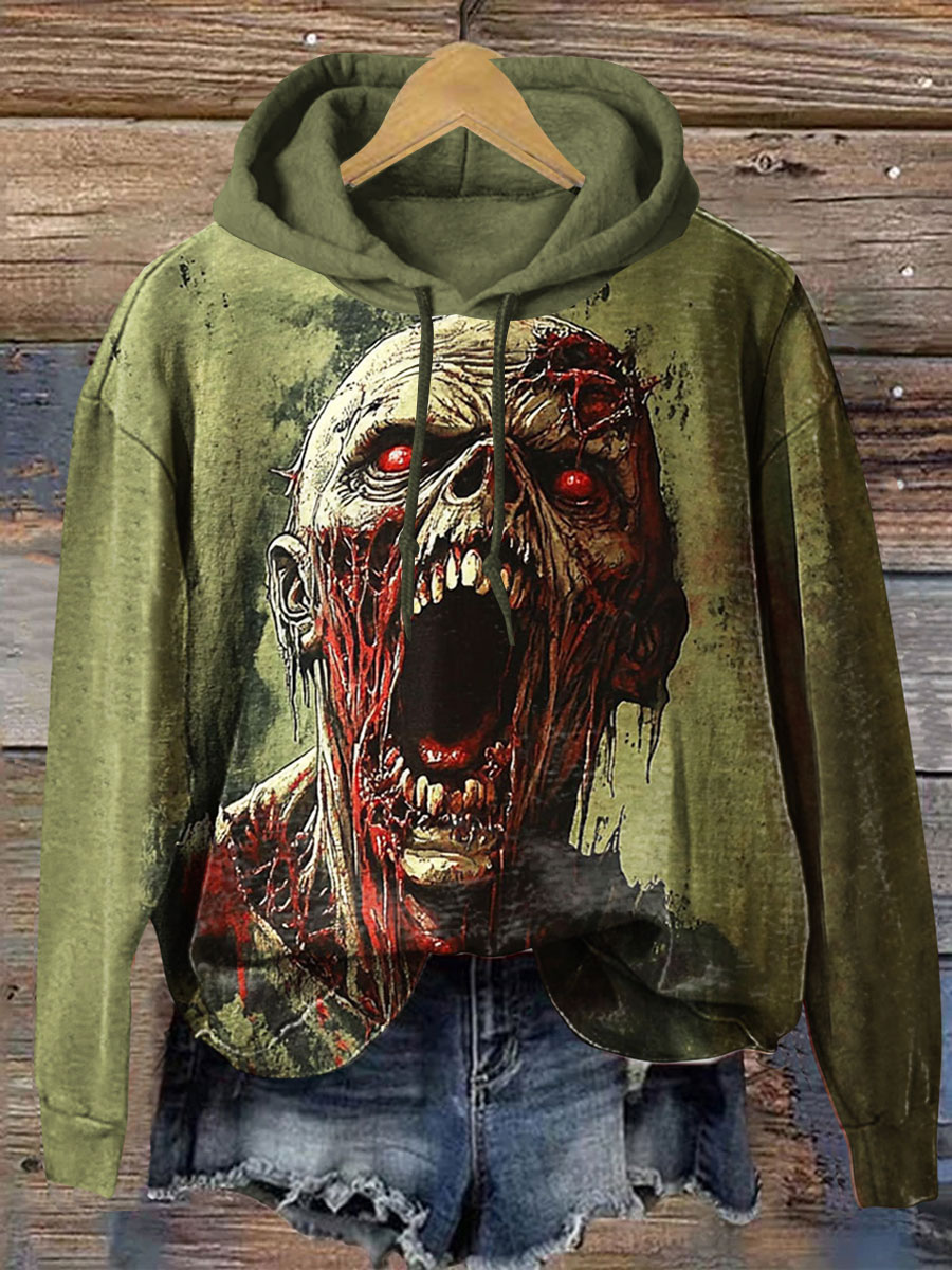 Horror Print  Casual Sweatshirt