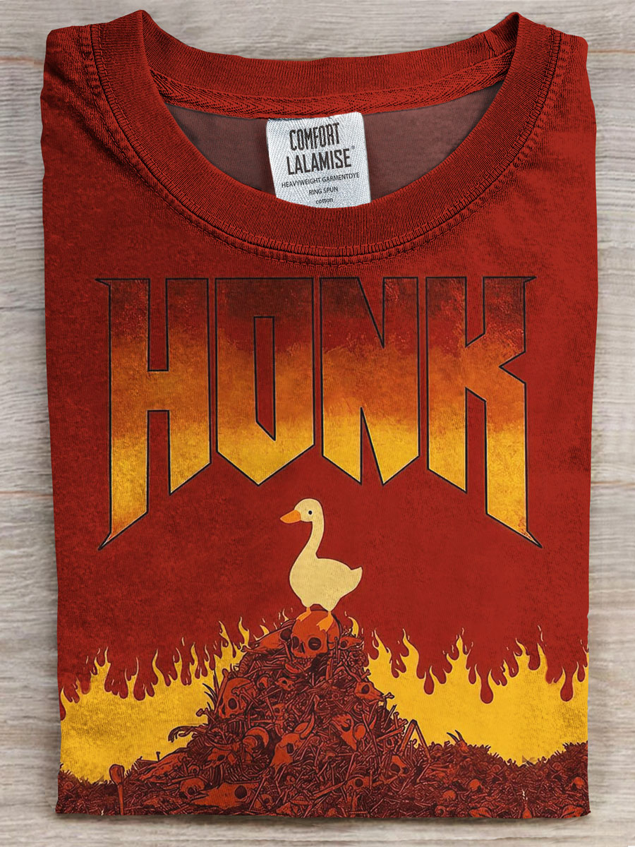 Funny Duck Art Prints Casual T-shirt