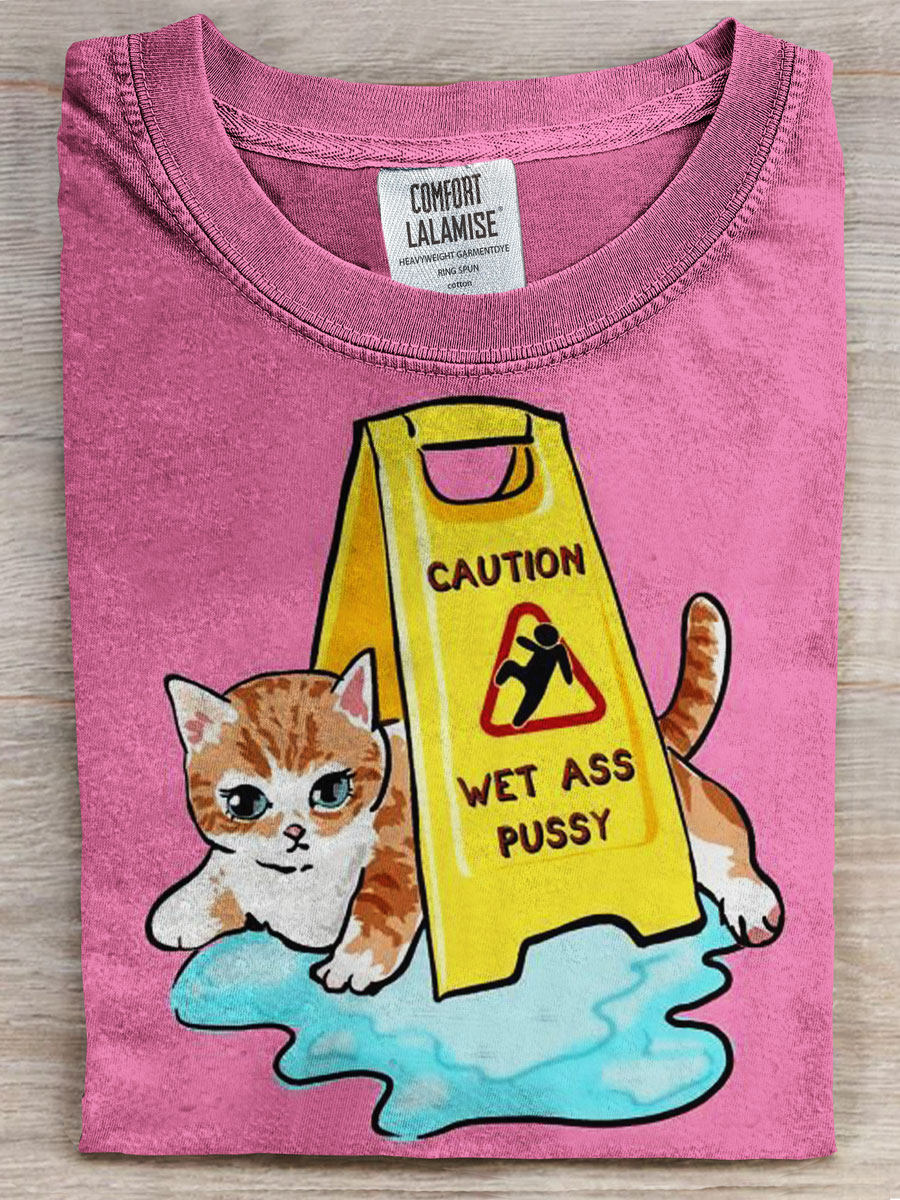 Cat Prints Casual T-shirt