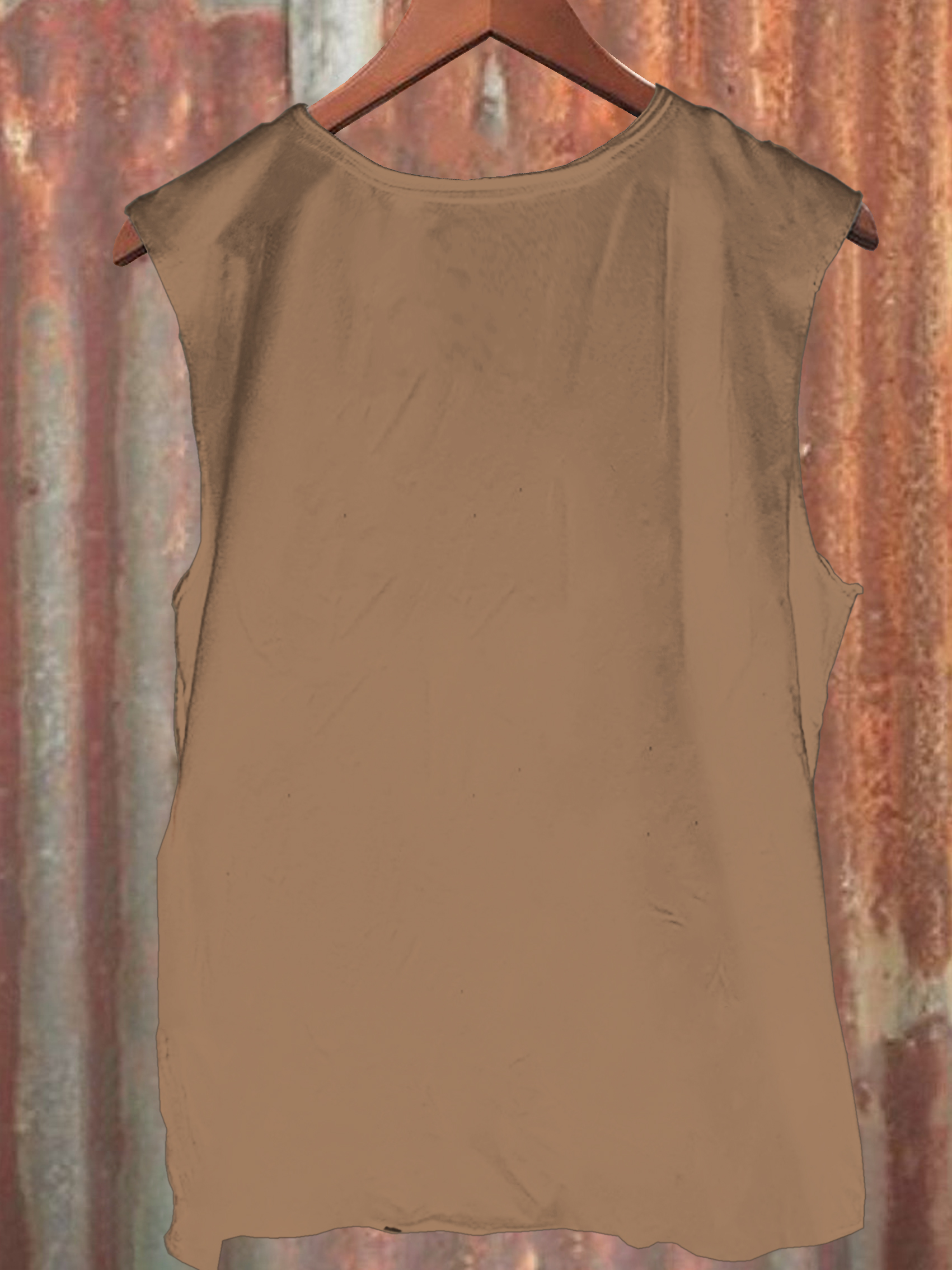 Black Cat Drinks Beer Vintage Print 100% Cotton Casual Tank Top