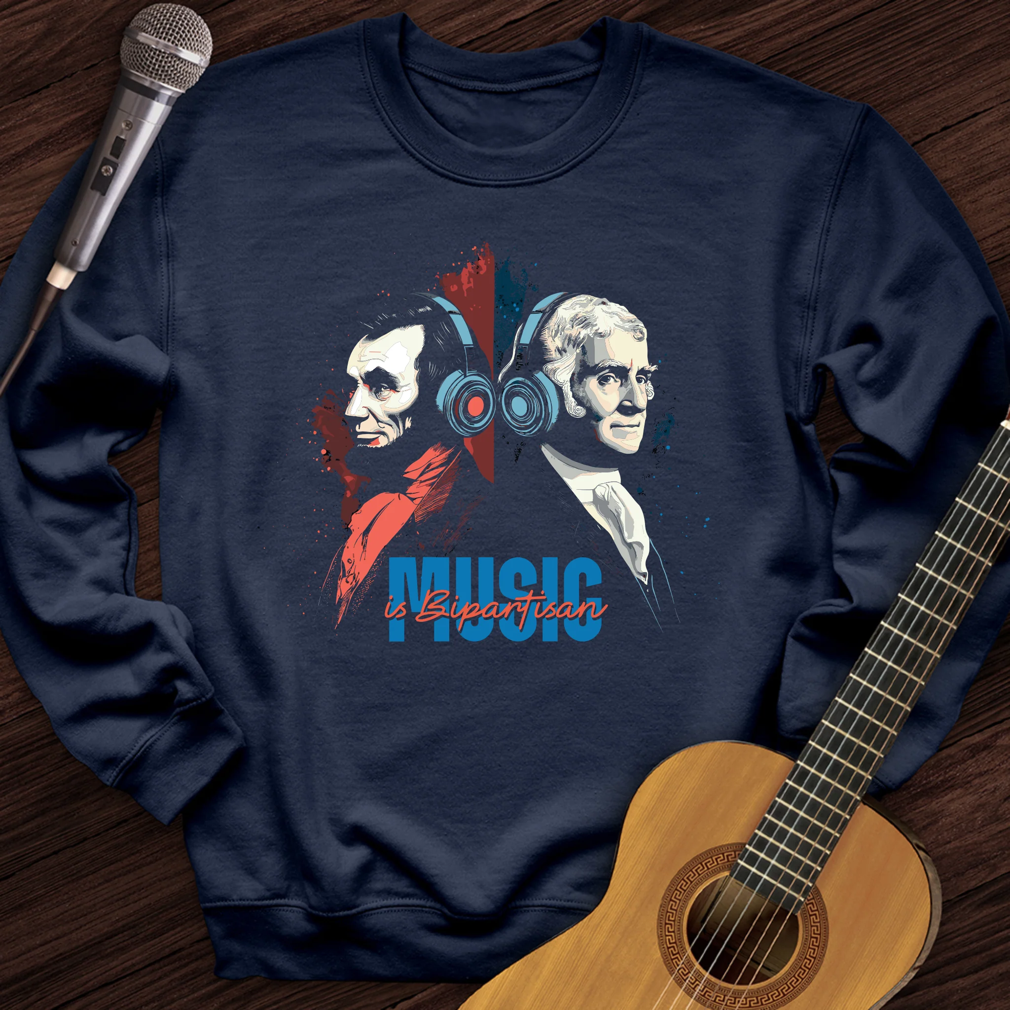 Music is Bipartisan Crewneck