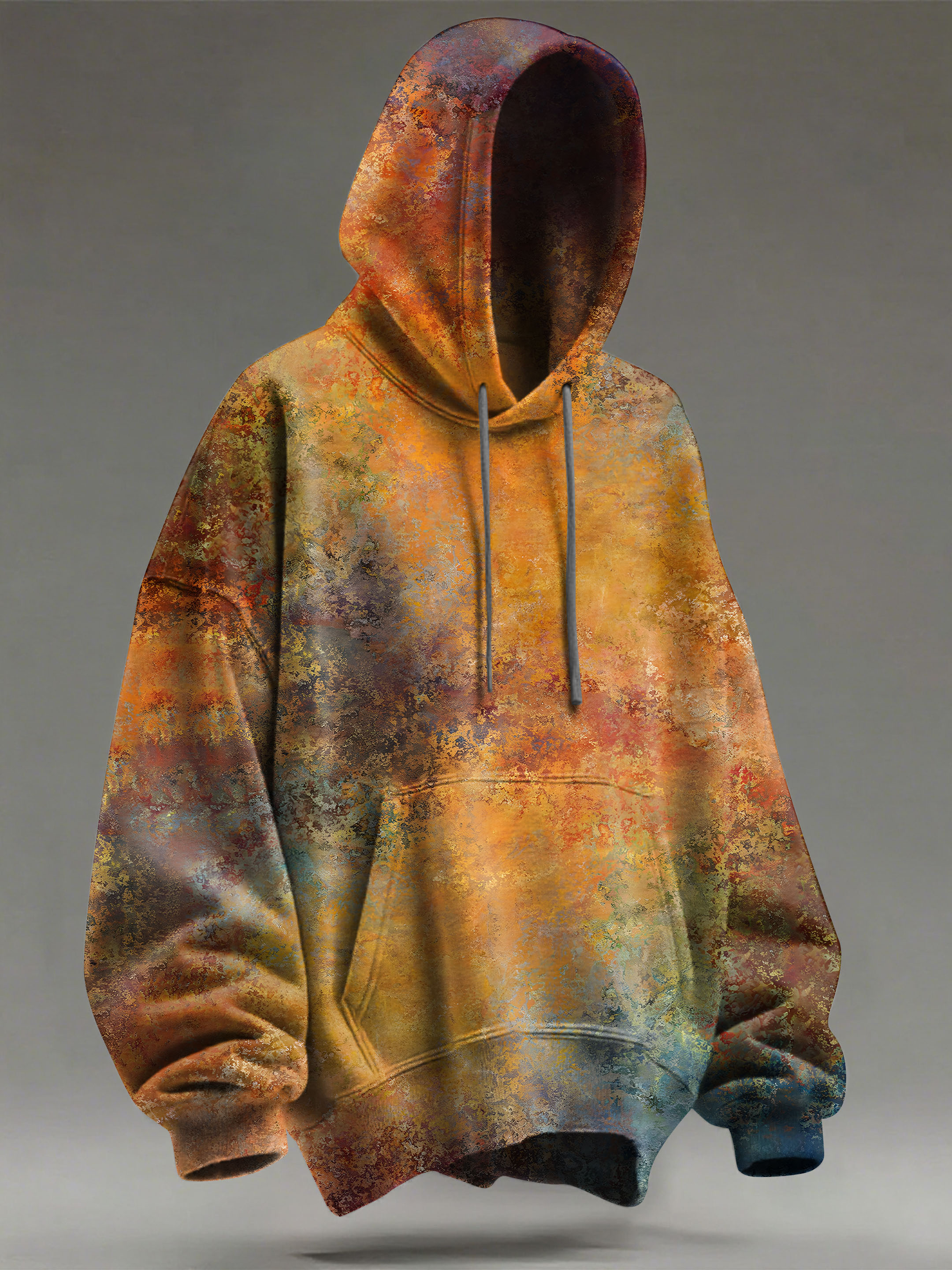Retro Gradient Pattern Art Print Casual Hoodie Sweatshirt