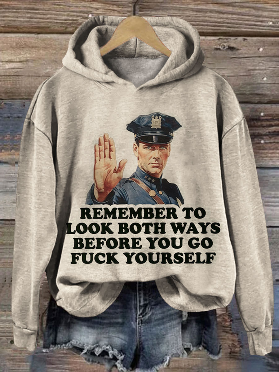 Go Fuck Yourself Funny Print Casual Sweatshirt