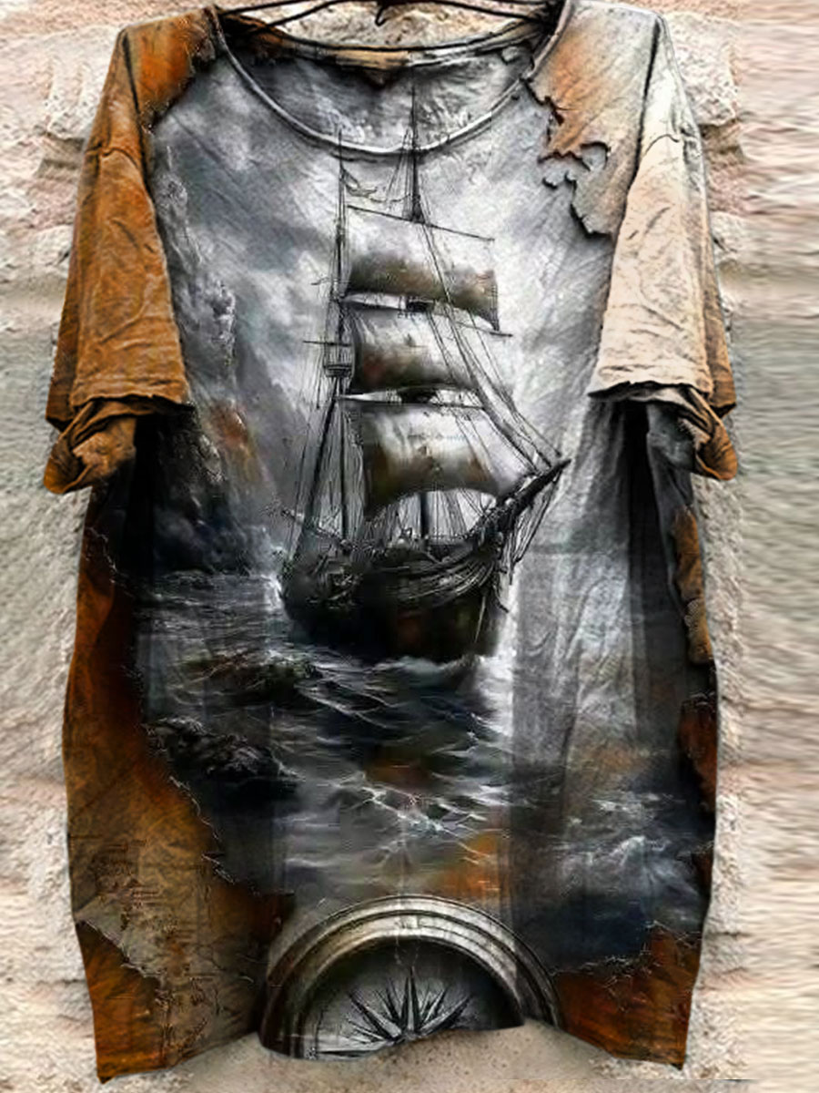 Dark Art Print Casual T-shirt