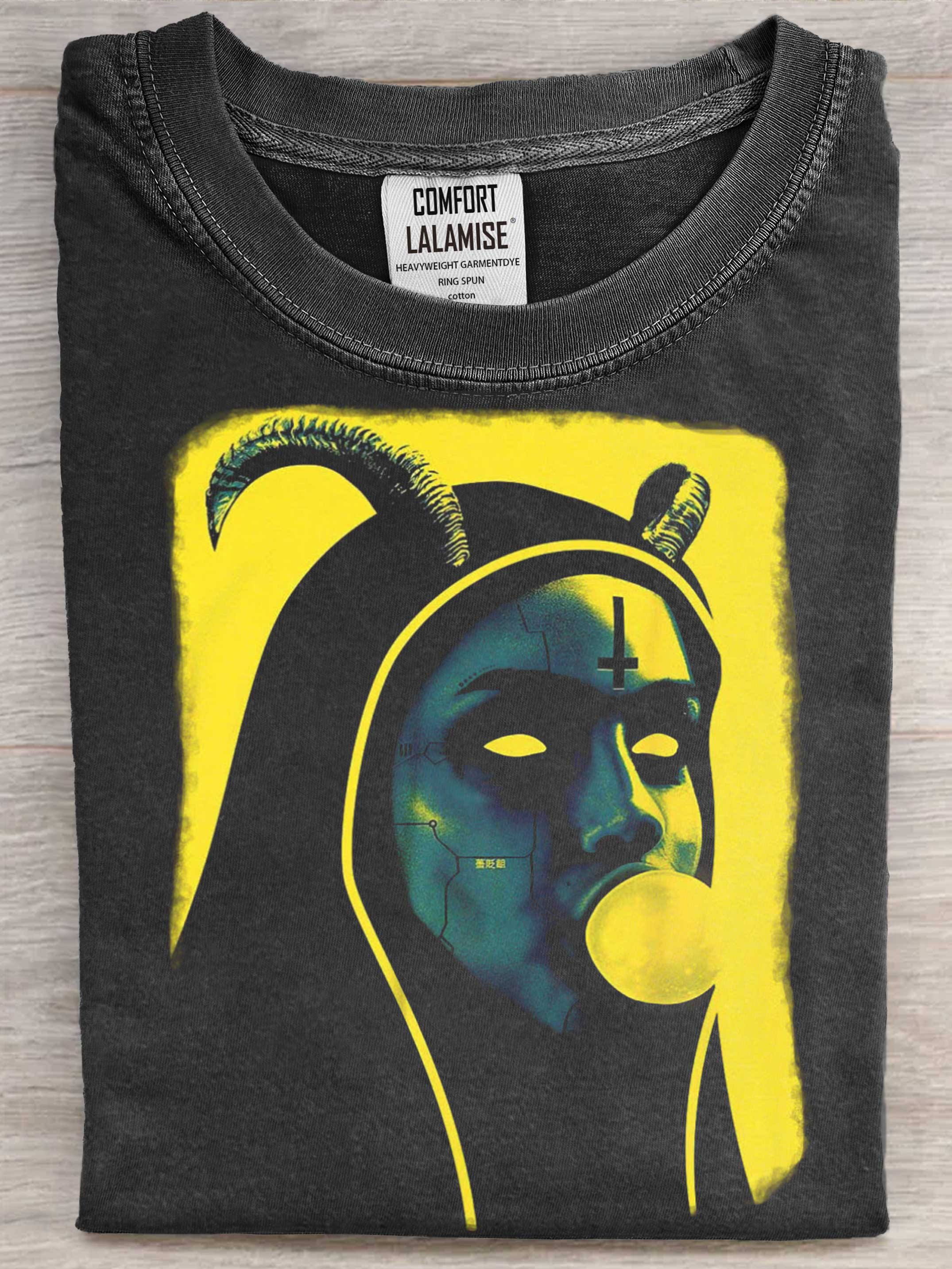 Occult Gothic Dark Satanic Unholy Nun Art Print Casaul Short Sleeve T-shirt