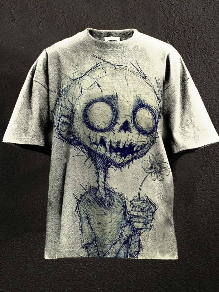 Dark Art Print Casual T-shirt