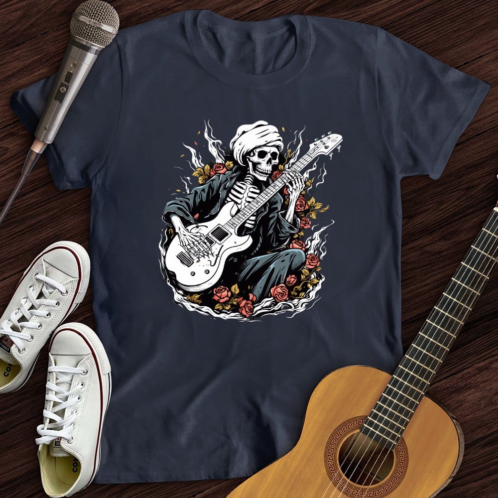 Skeleton Playing Music T-Shirt