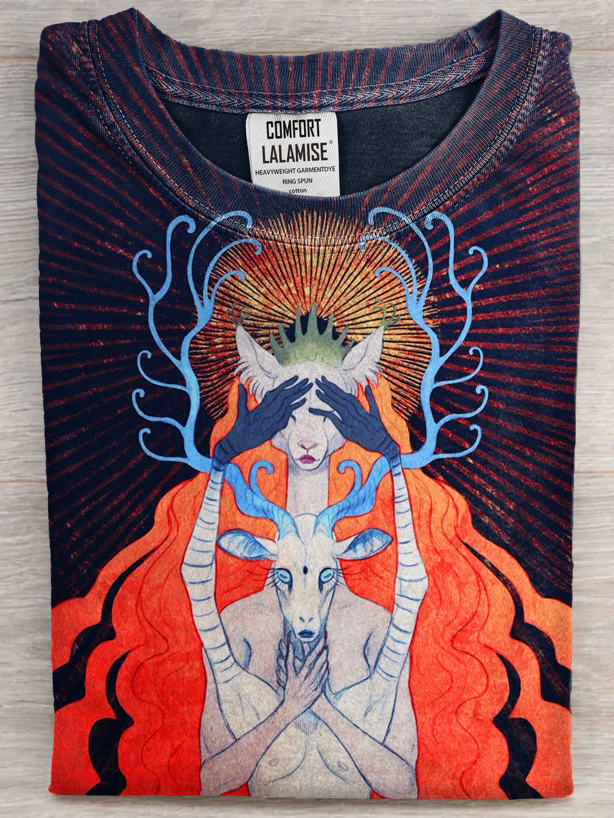 Dark Fantacy Art Print Casual Short Sleeve T-shirt