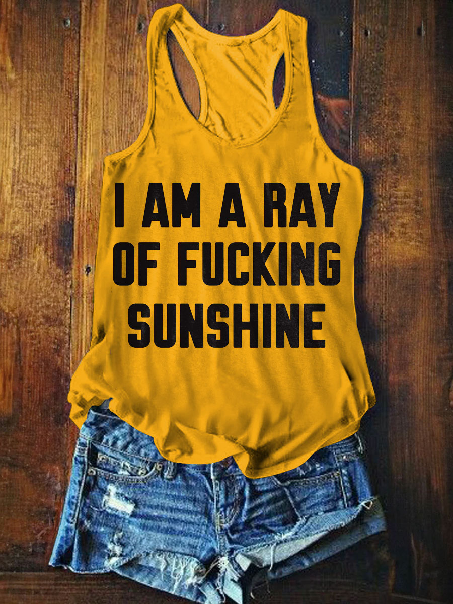 Women's Funny Quote Art Print Casaul Tank Top