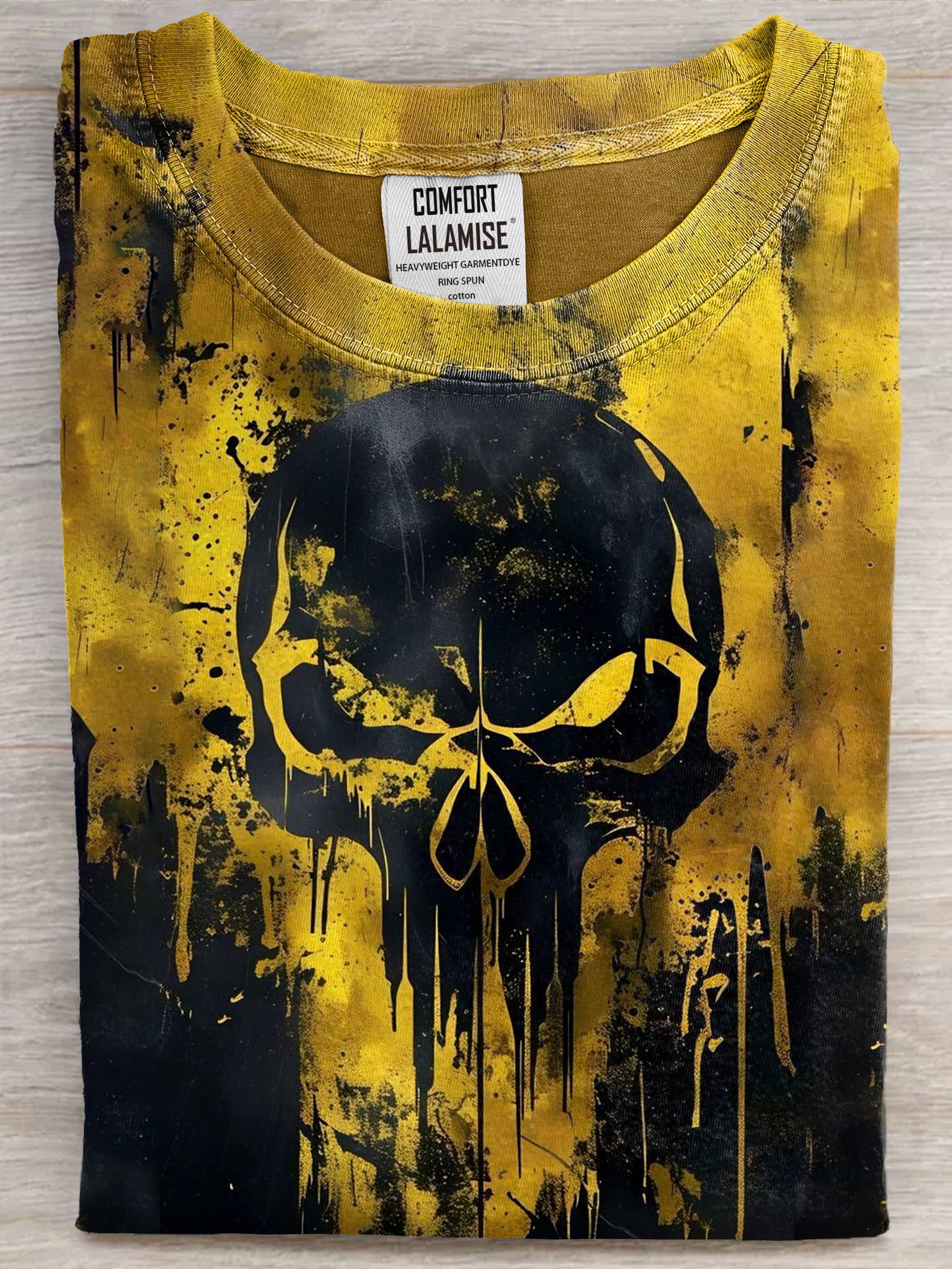 Vintage Dark Art Print Casaul Short Sleeve T-shirt