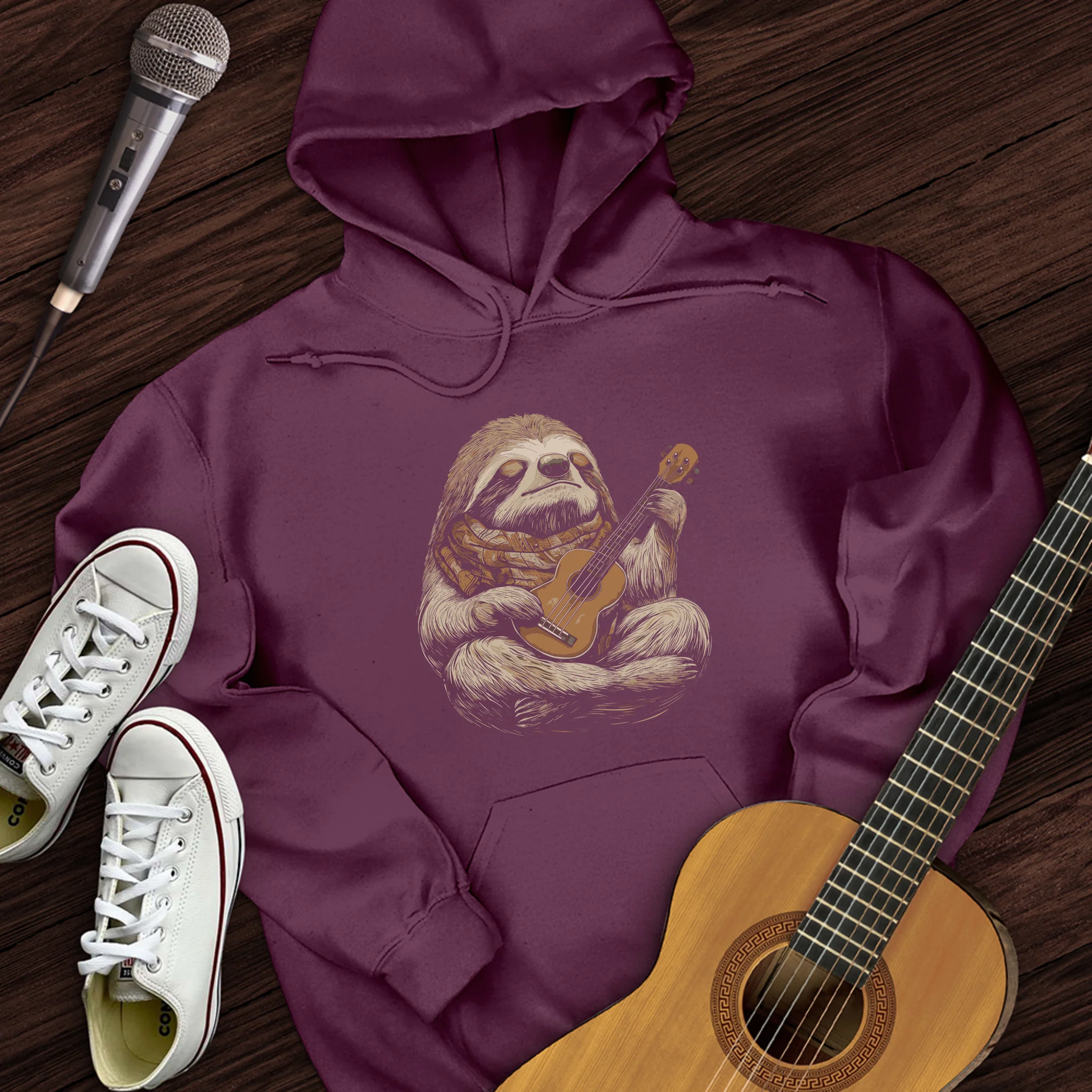 Sloth Ukulele Hoodie