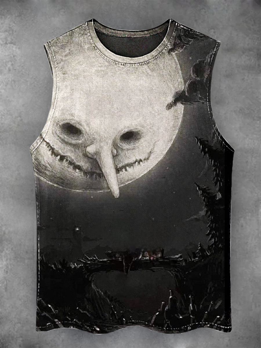 Dark Art Print Casual Tank Top