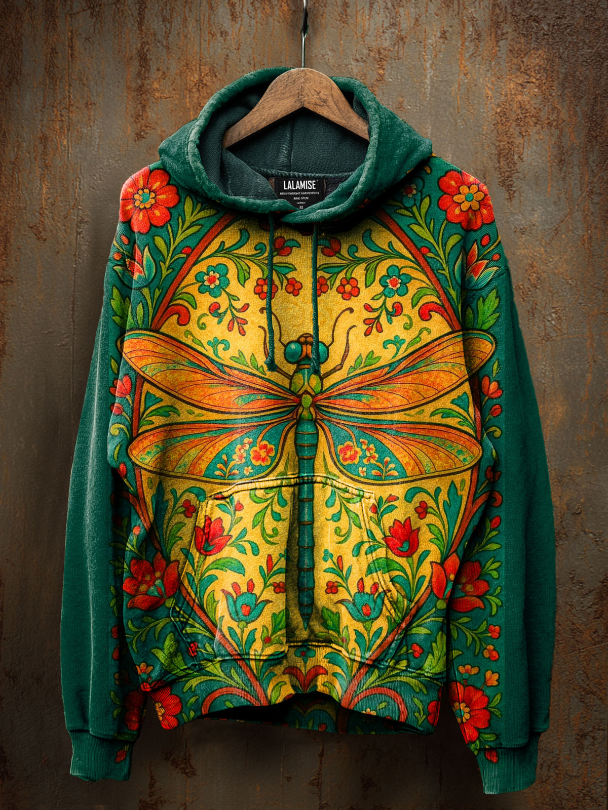 Dragonfly Hippe Fancy Art Print Casual Sweatshirt