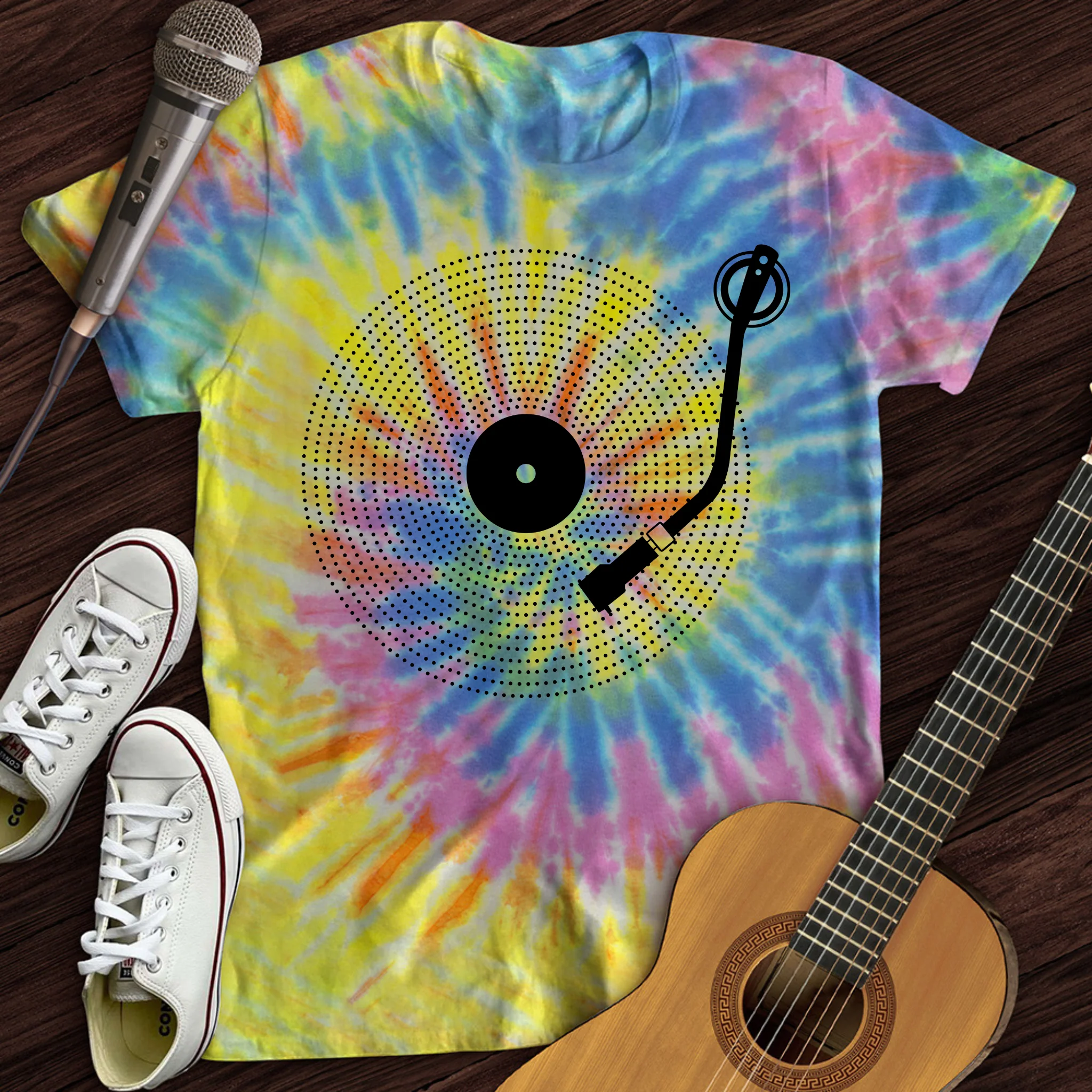 Simple Record Tie Dye T-Shirt