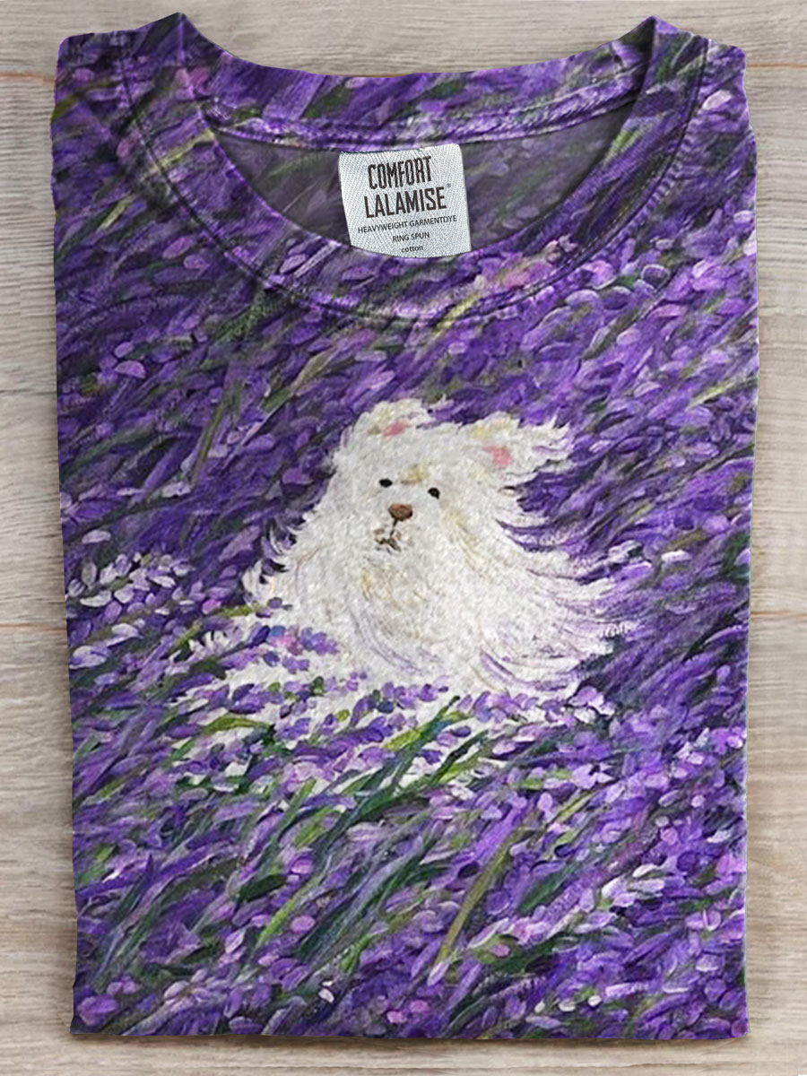 Dog Art Prints Casual T-shirt