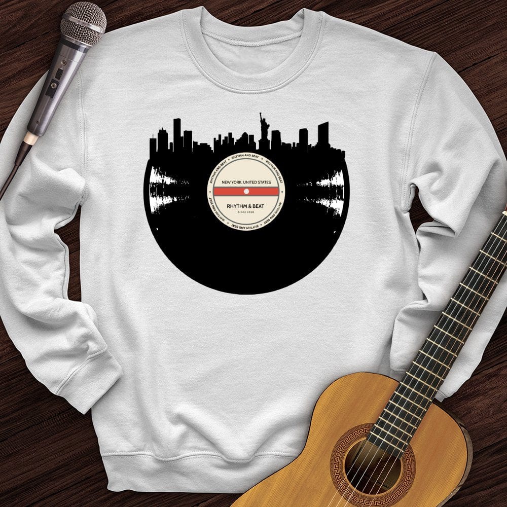 Vinyl Skyline New York Crewneck