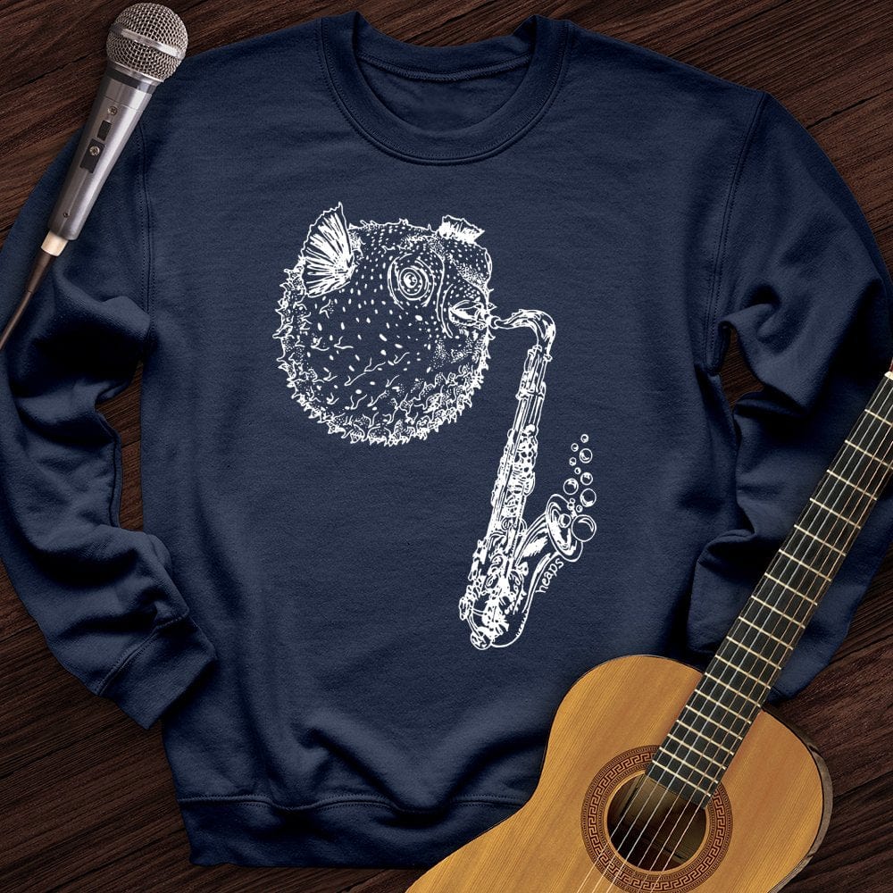 Puffer Fish Saxophone Crewneck