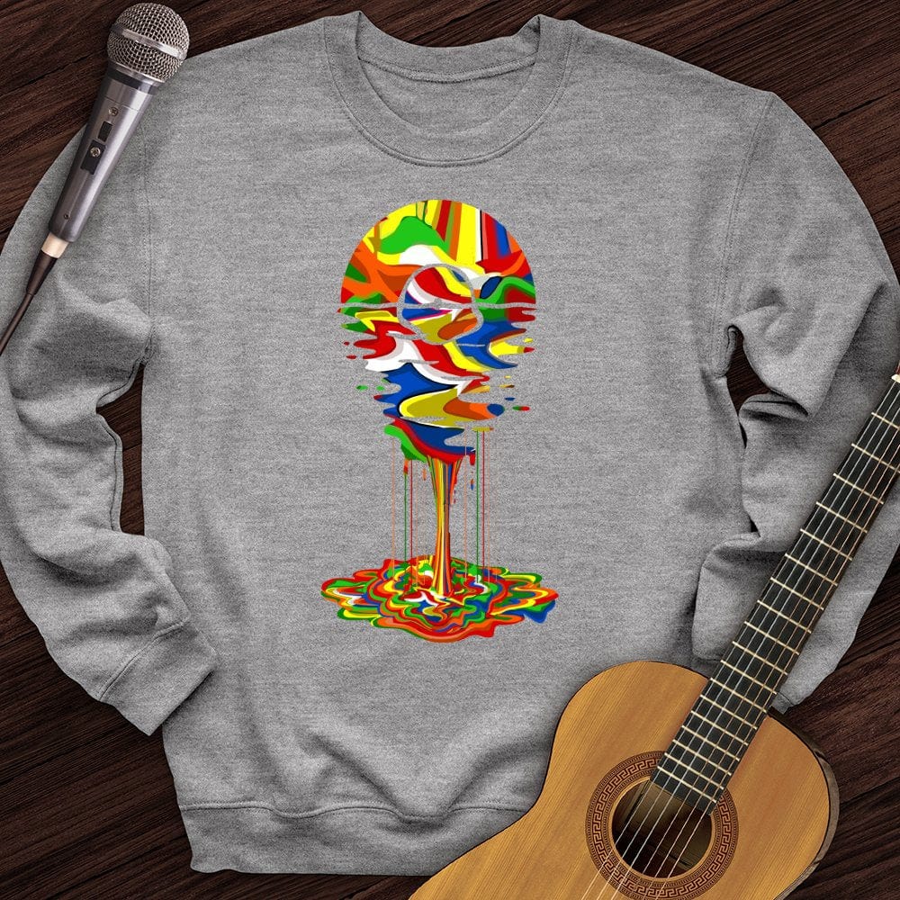 Melting Rainbow Vinyl Crewneck