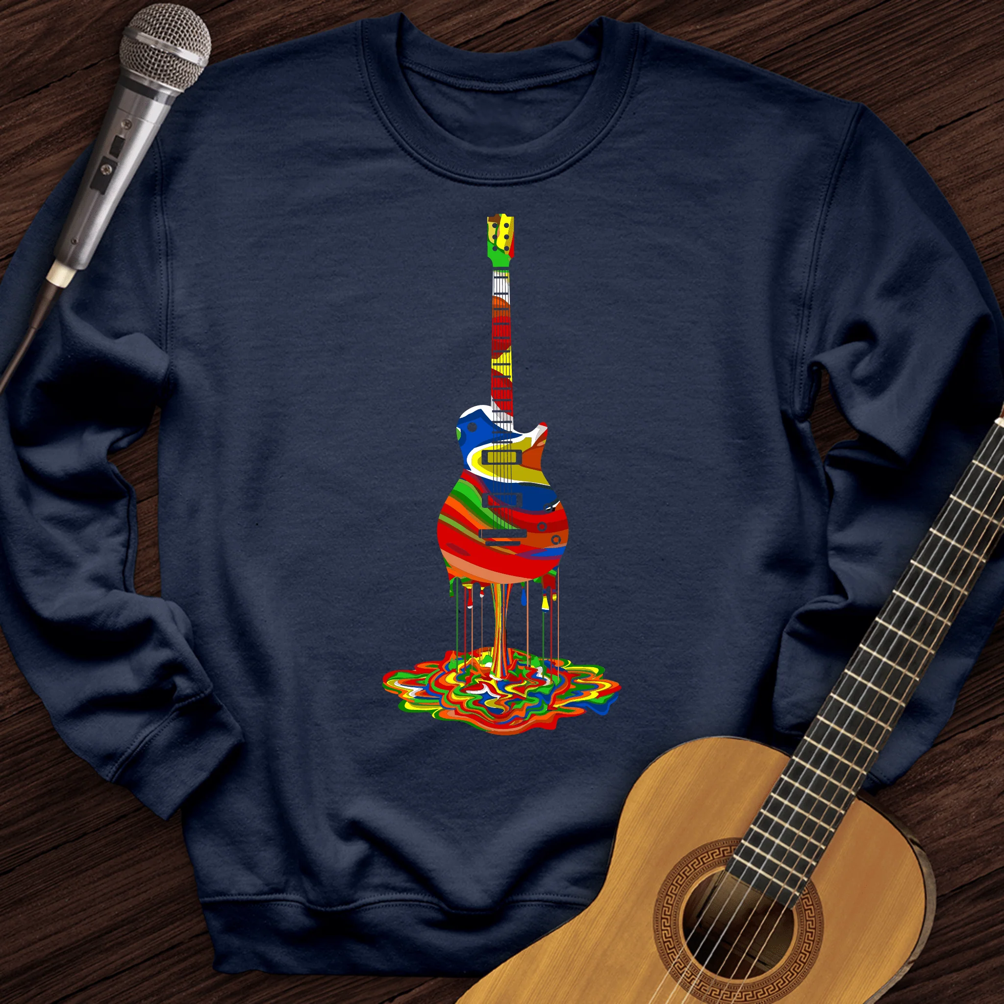 Melting Guitar Crewneck
