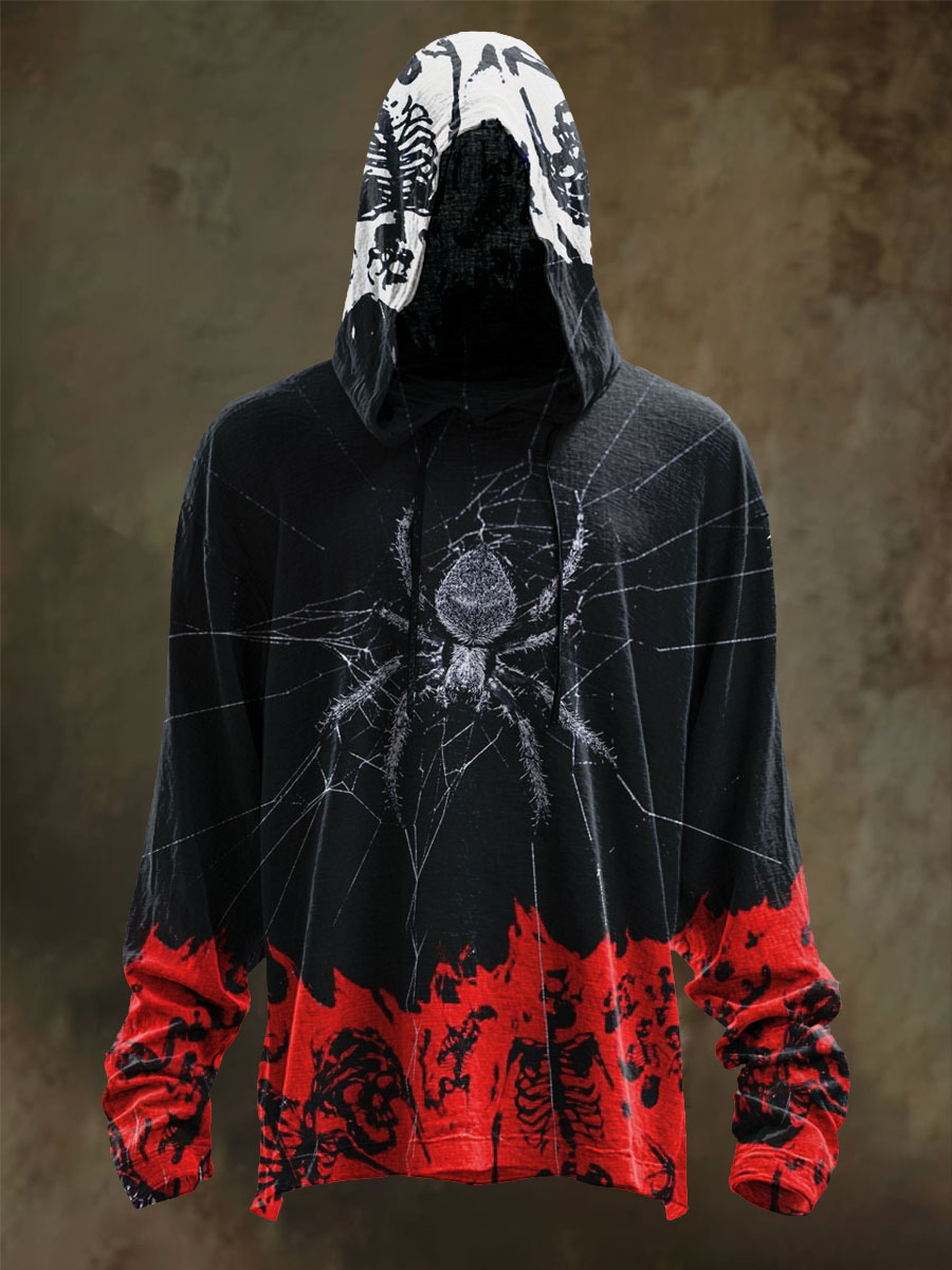 Halloween Art Print Casual Long Sleeve Hoodie Shirt