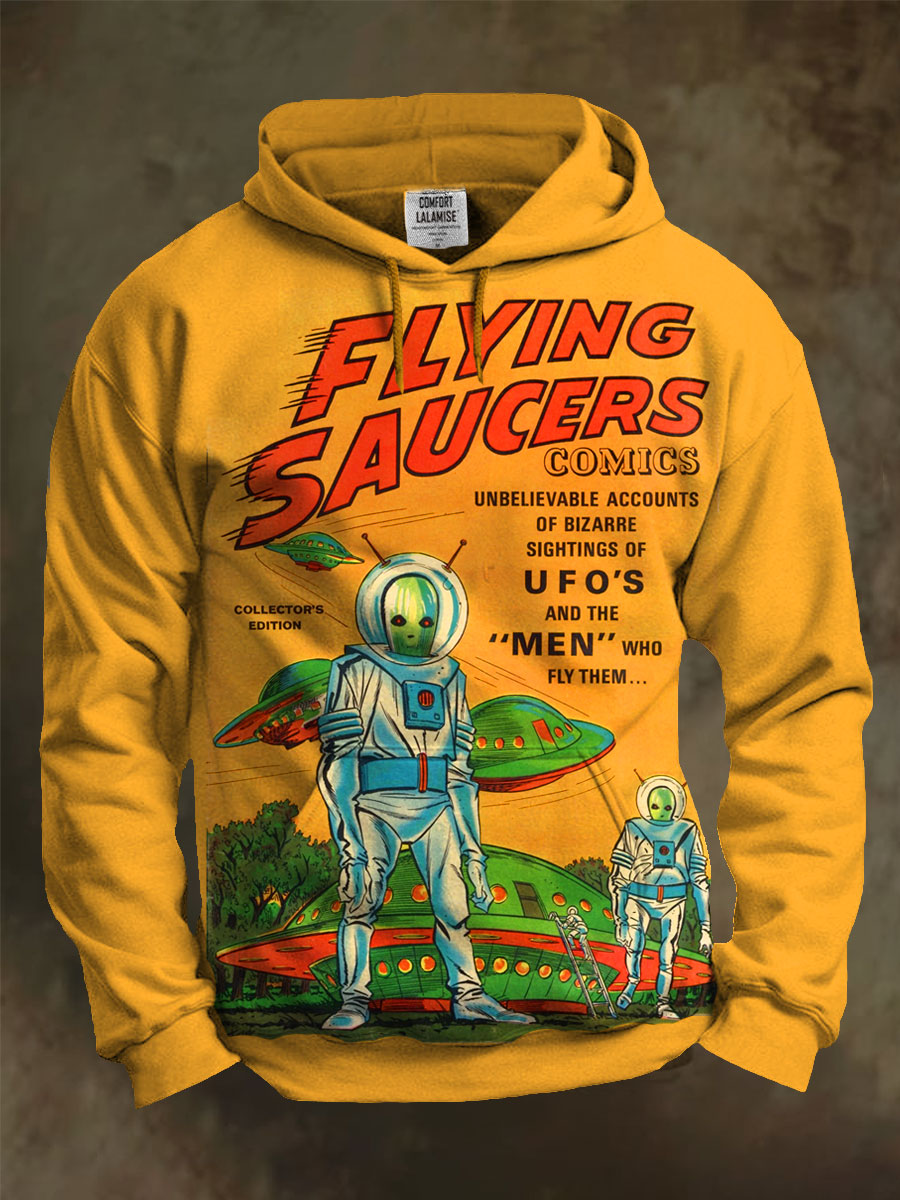 Vintage Art Print Casual Sweatshirt