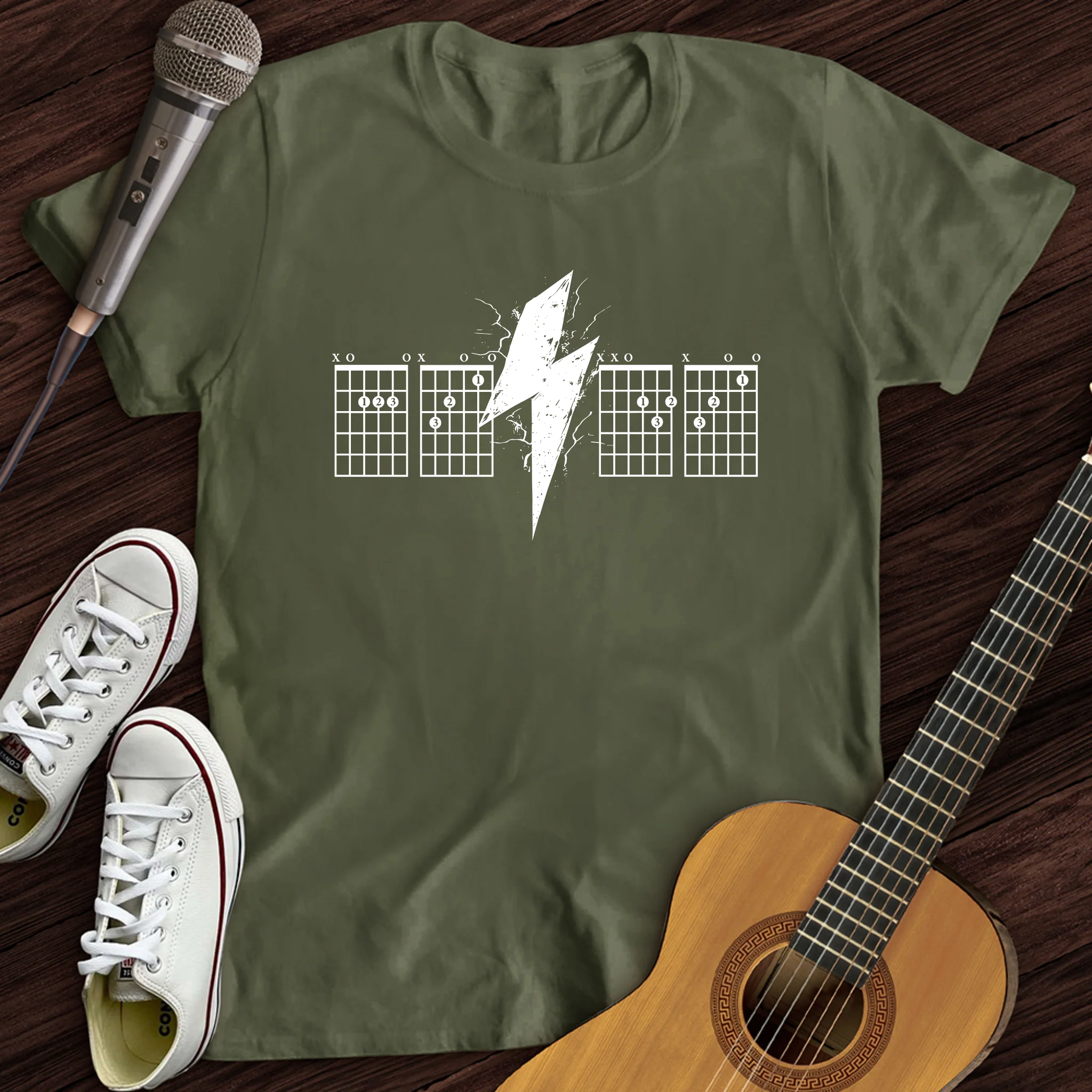 Lightning Bolt Guitar Chord T-Shirt
