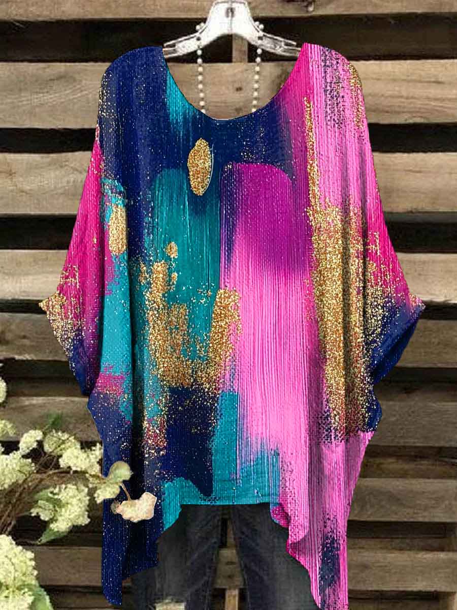 Women's Clash Art Print Casual Top