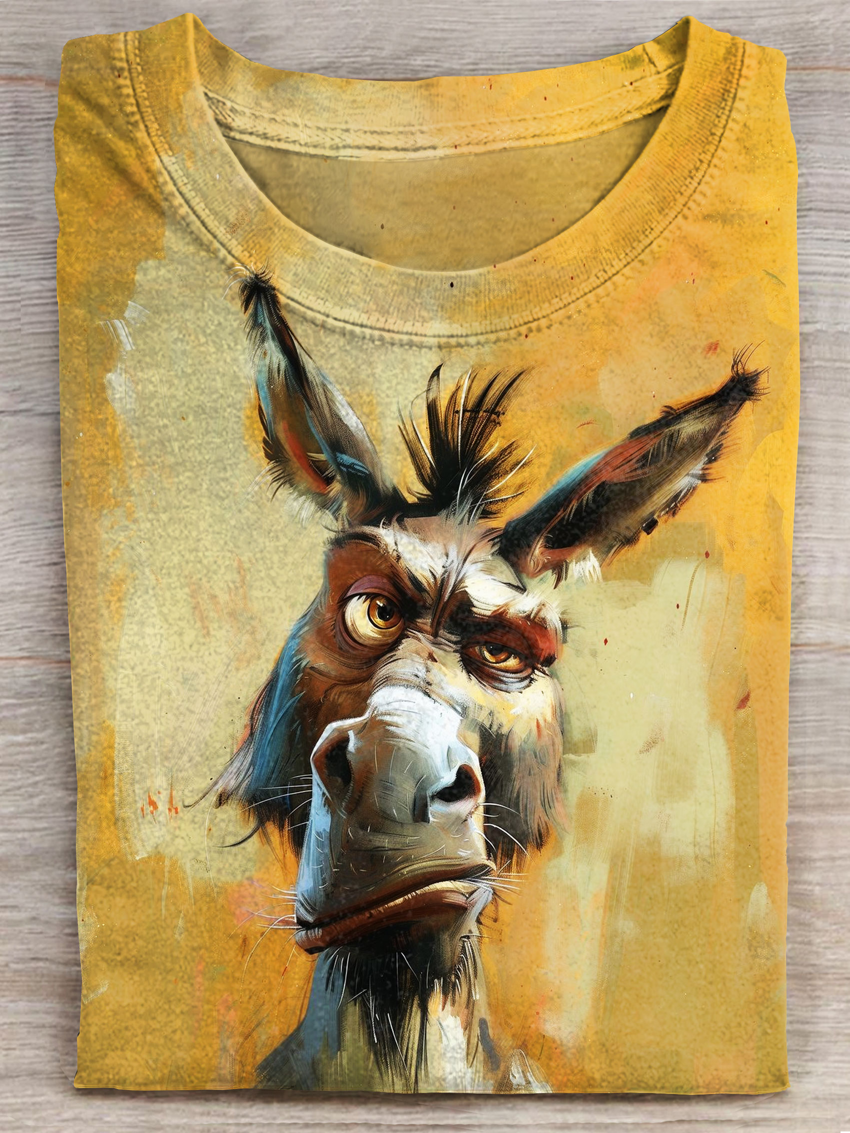 I Really Doubt it Funny Donkey Art Print Casaul T-shirt