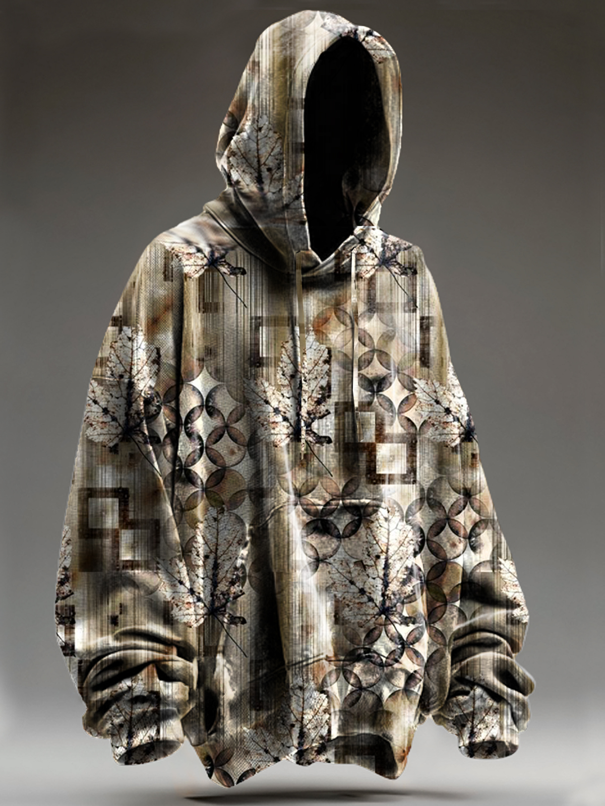 Unisex Retro Abstract Ethnic Totem Art Print Casual Sweatshirt