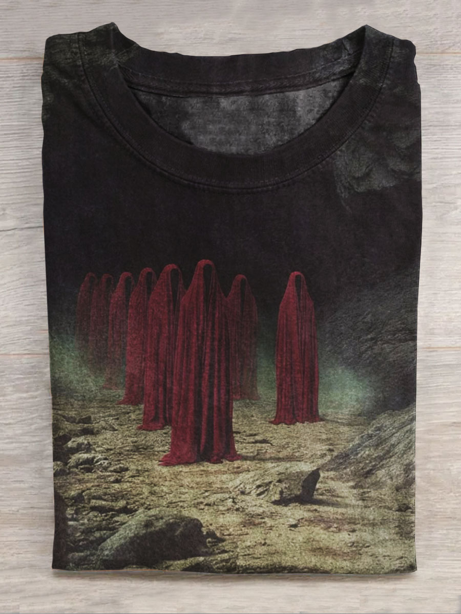 Dark Fantasy Art Print Short Sleeve Top