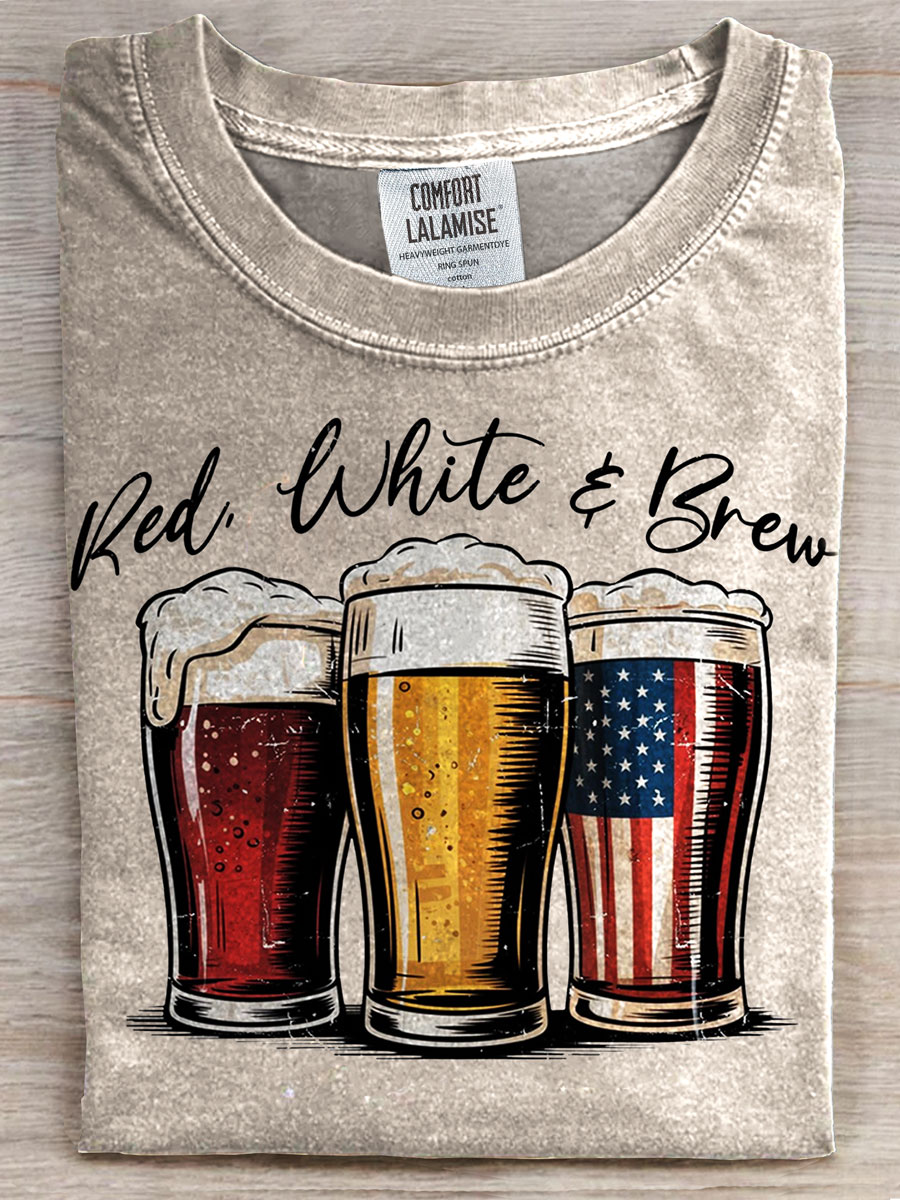 Independence Day Prints Casual T-shirt