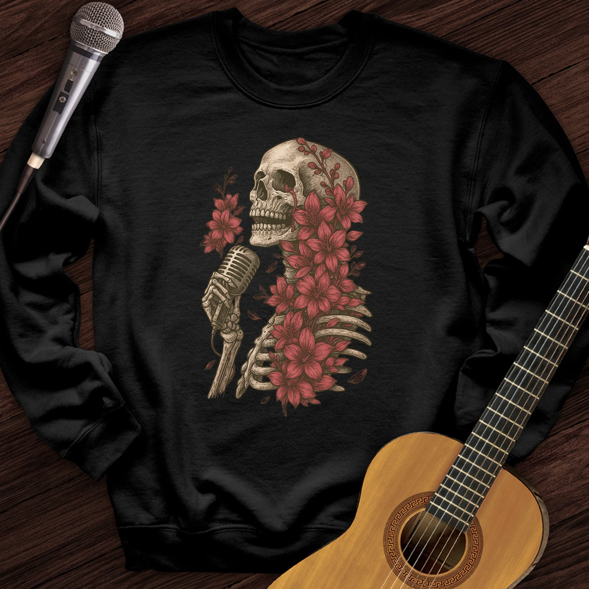 Skeleton Serenade Crewneck
