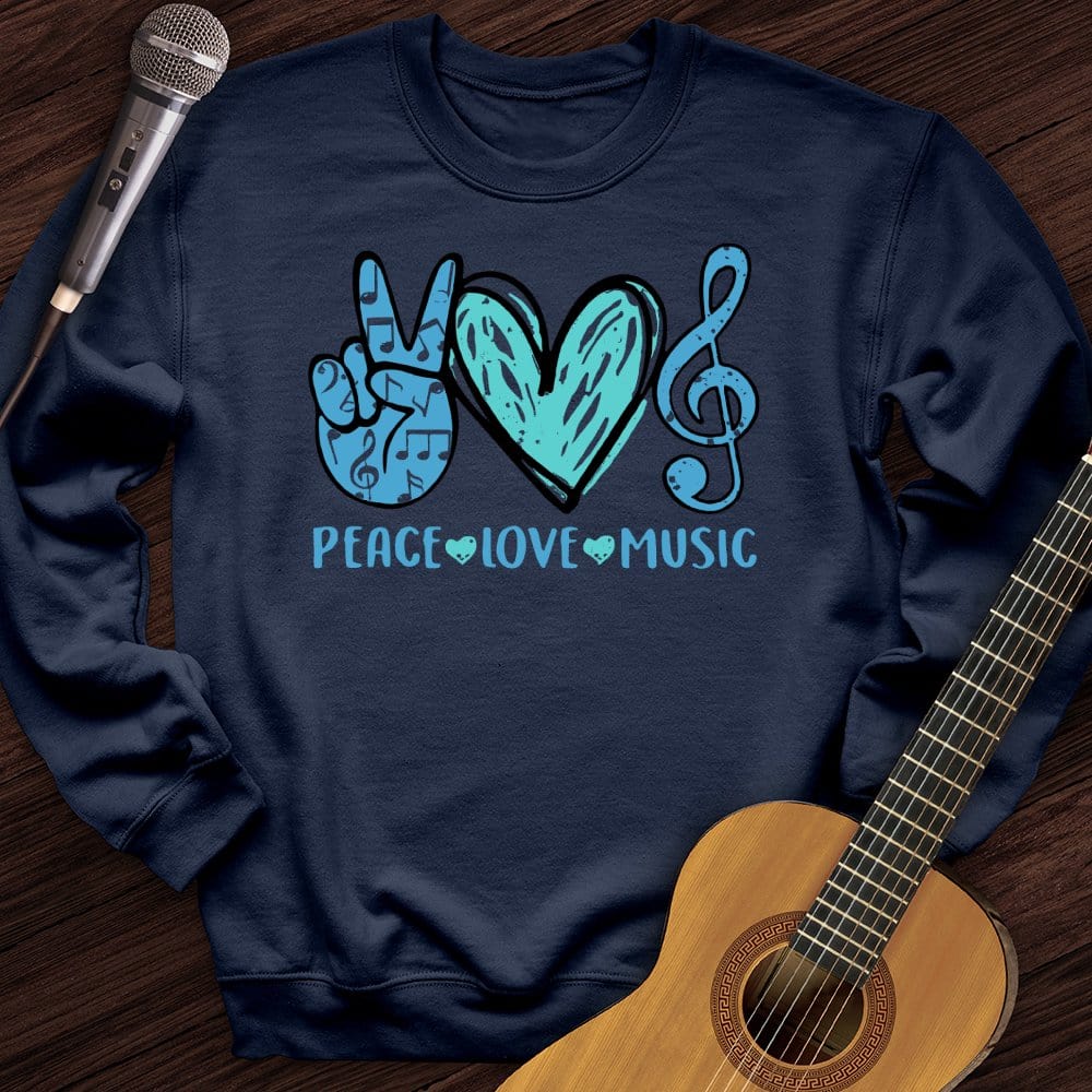 Peace, Love, Music Crewneck