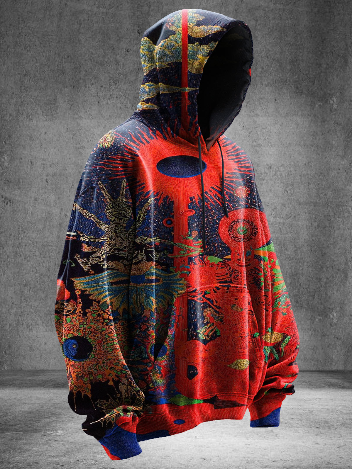 Psychedelia Unleashed Abstrct Art Print Casual Sweatshirt