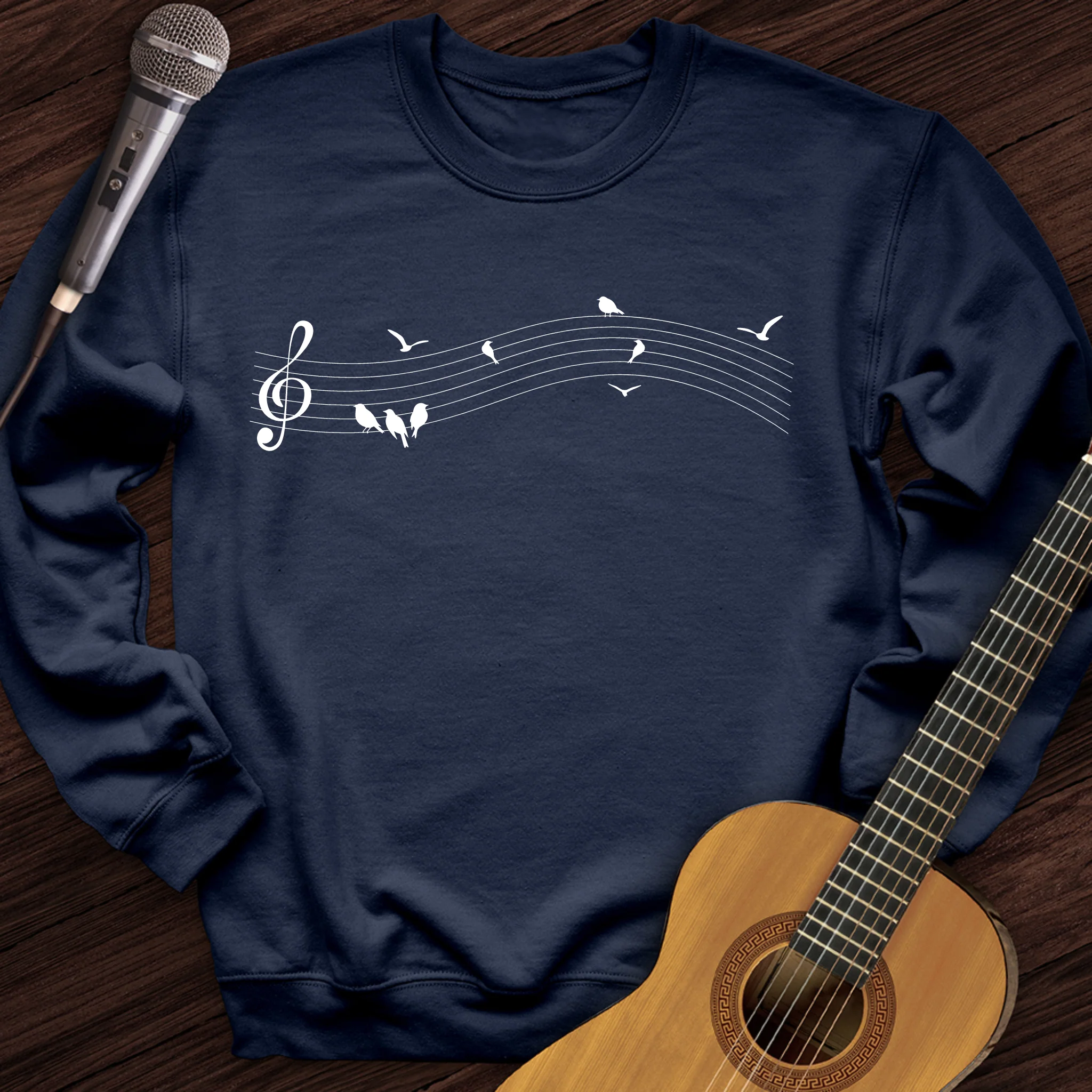 Music On A Wire Crewneck