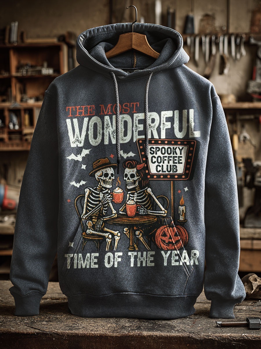 Vintage Halloween Art Prints Casual Hoodie Sweatshirt