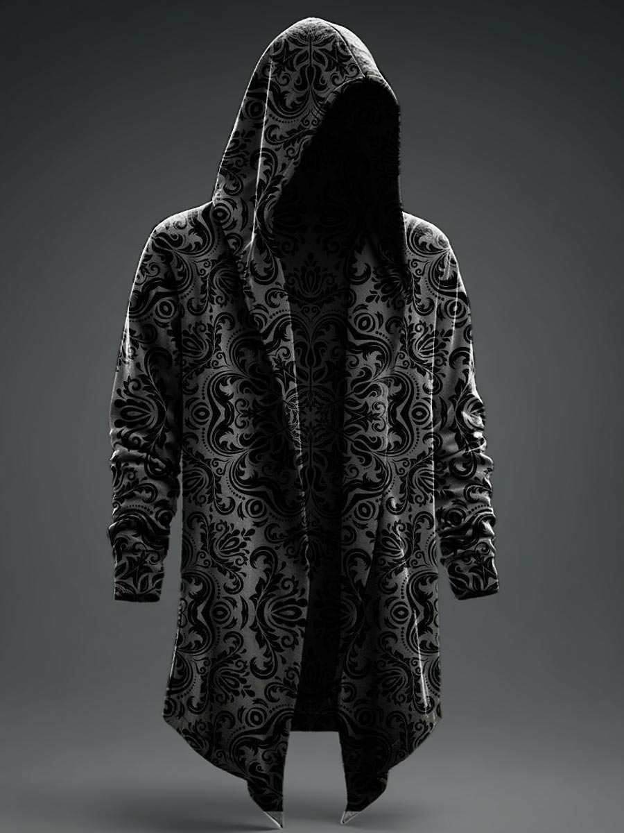 Autumn Halloween Retro Prints Casual Hoodie Jacket