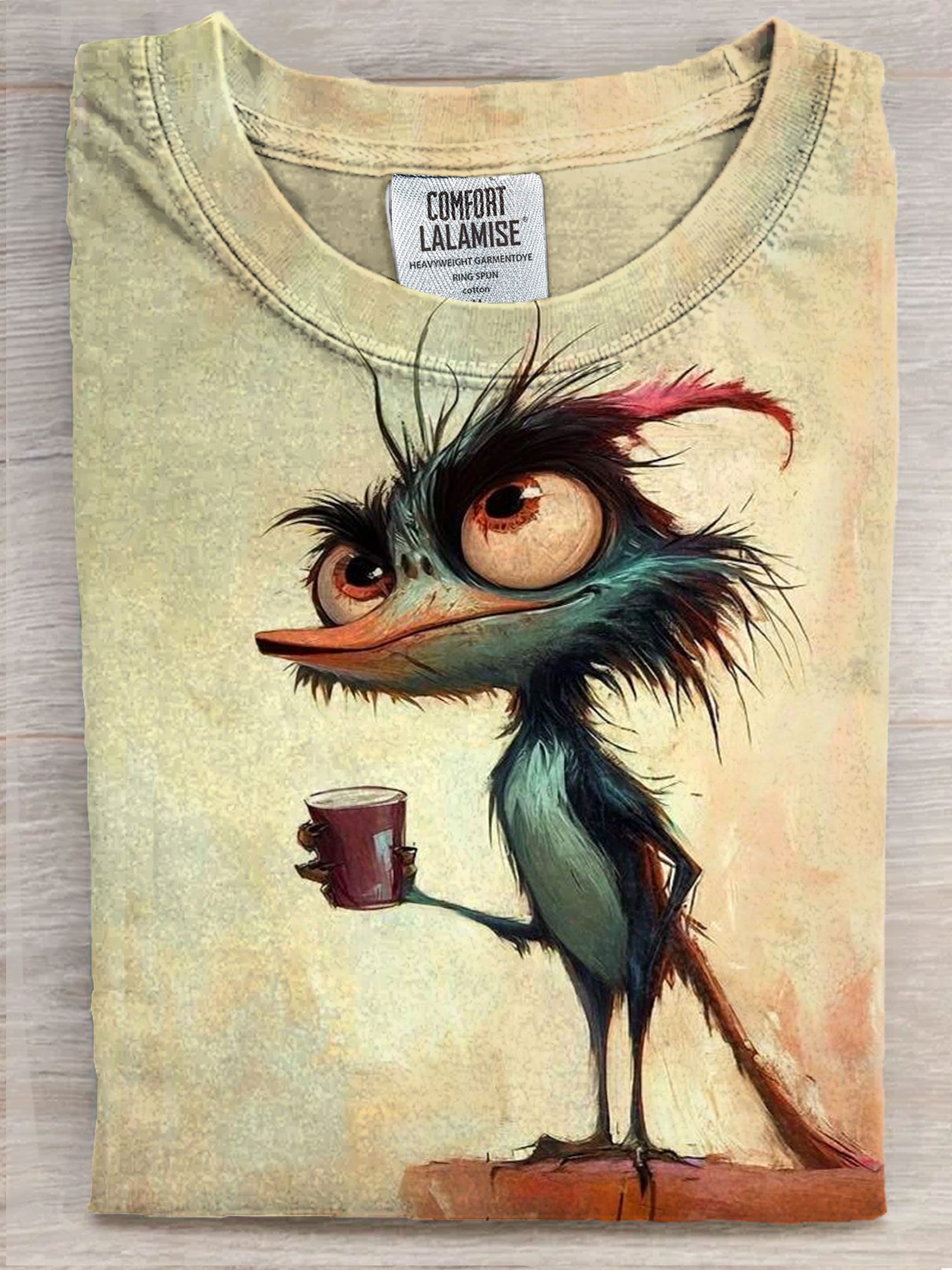 Bird Art Print Casaul Short Sleeve T-shirt