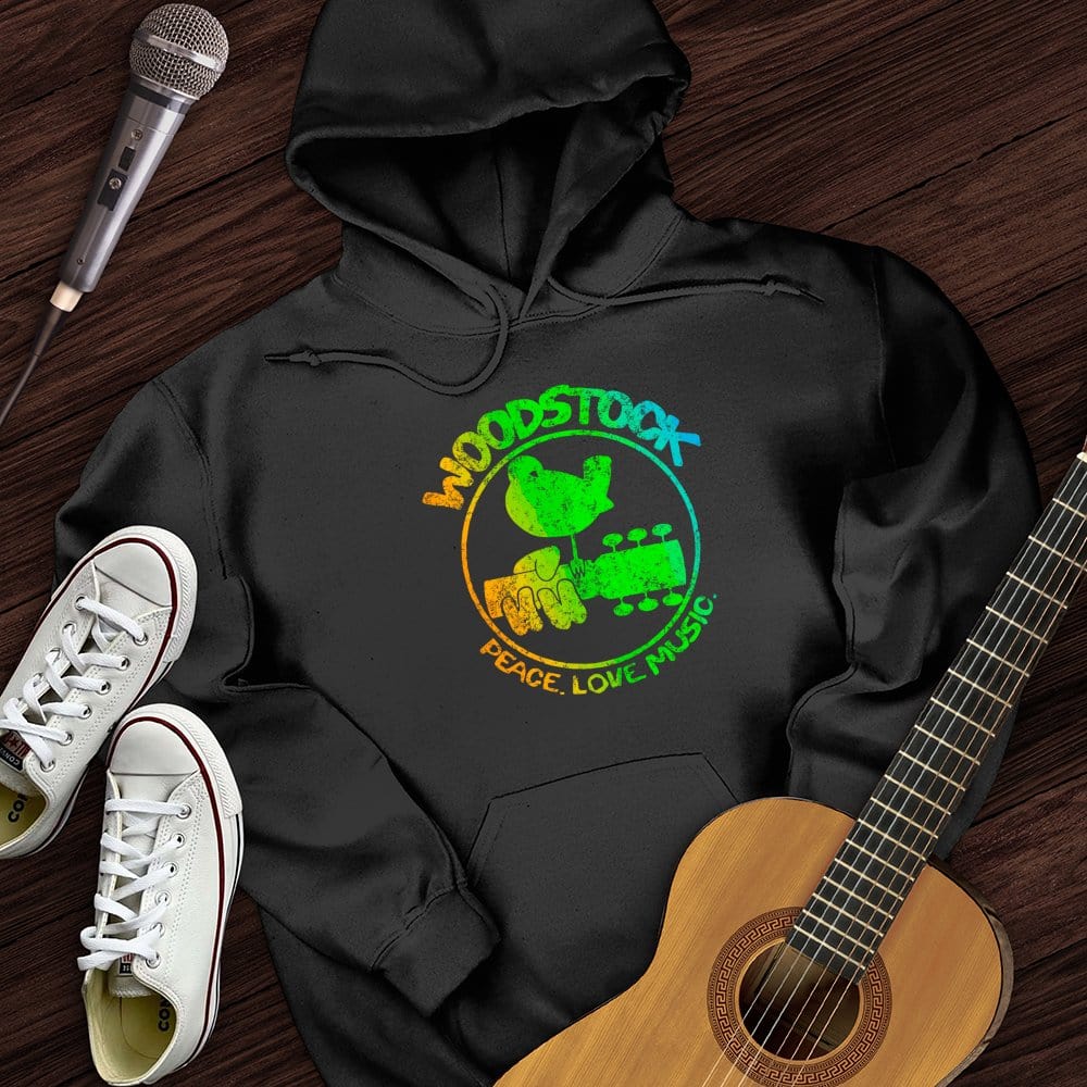 Woodstock Peace Love Music Hoodie