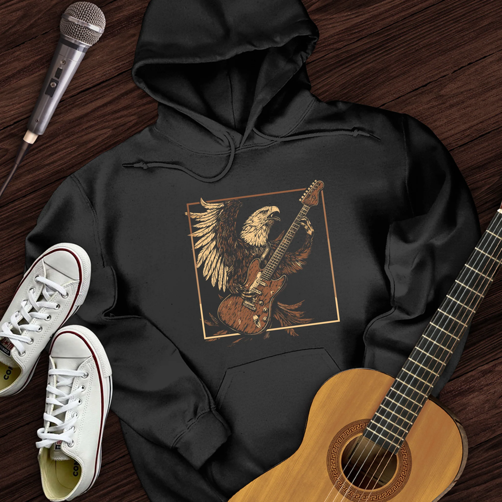 Majestic Eagle Guitar Hoodie