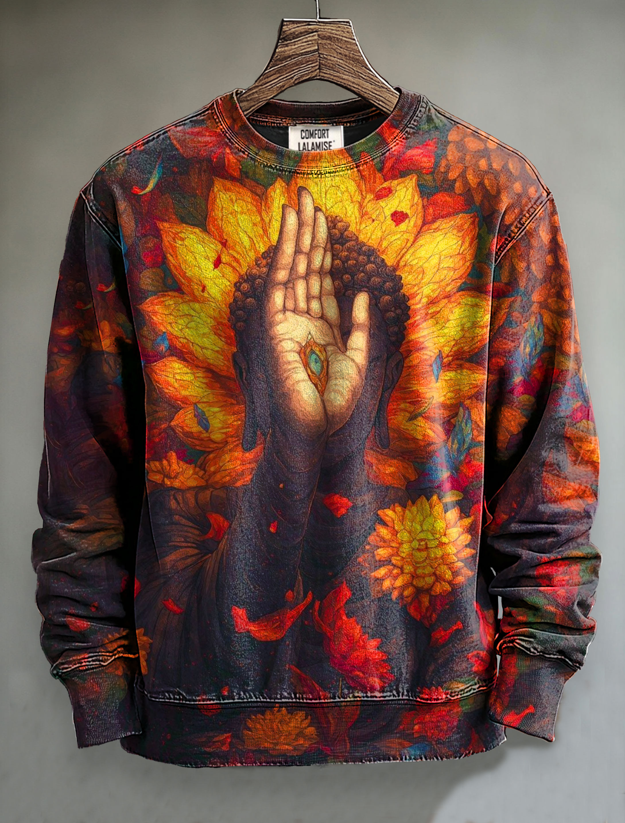 Sunflower Touch Art Print Casual Sweatshirt