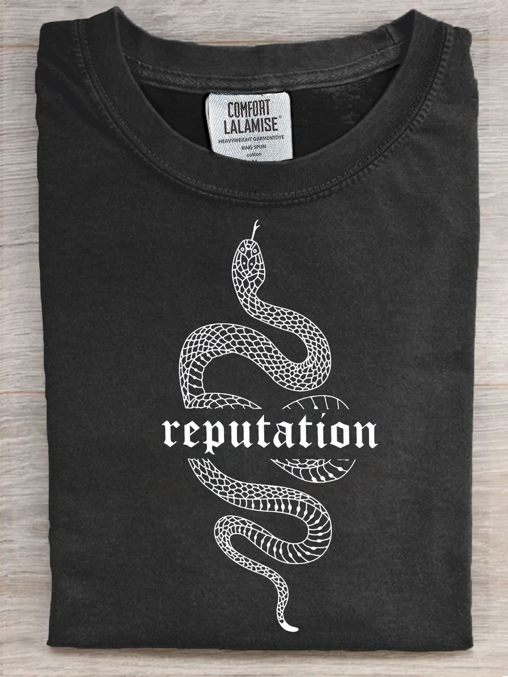 Reputation Snake Art Print Casual Short Sleeve T-shirt