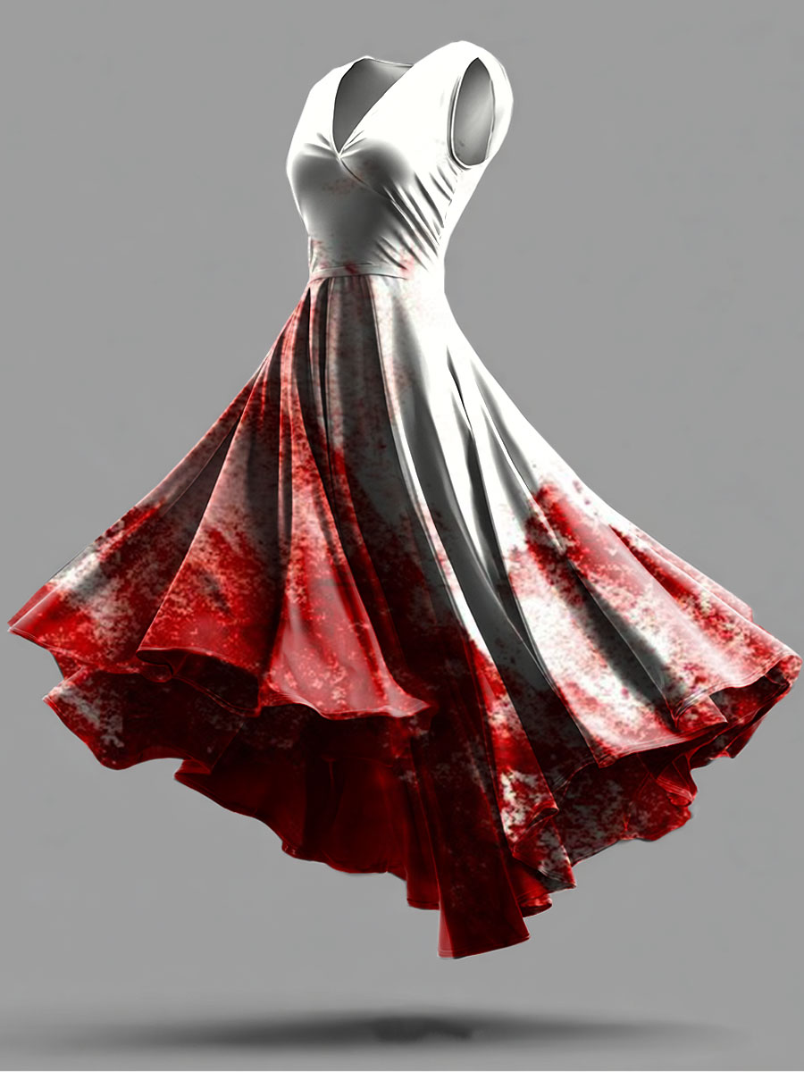 Halloween Print Cotton Dress