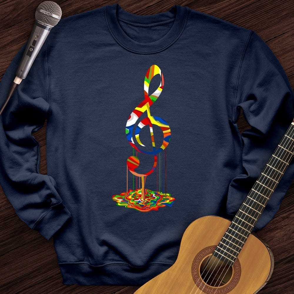 Melting Treble Clef Crewneck