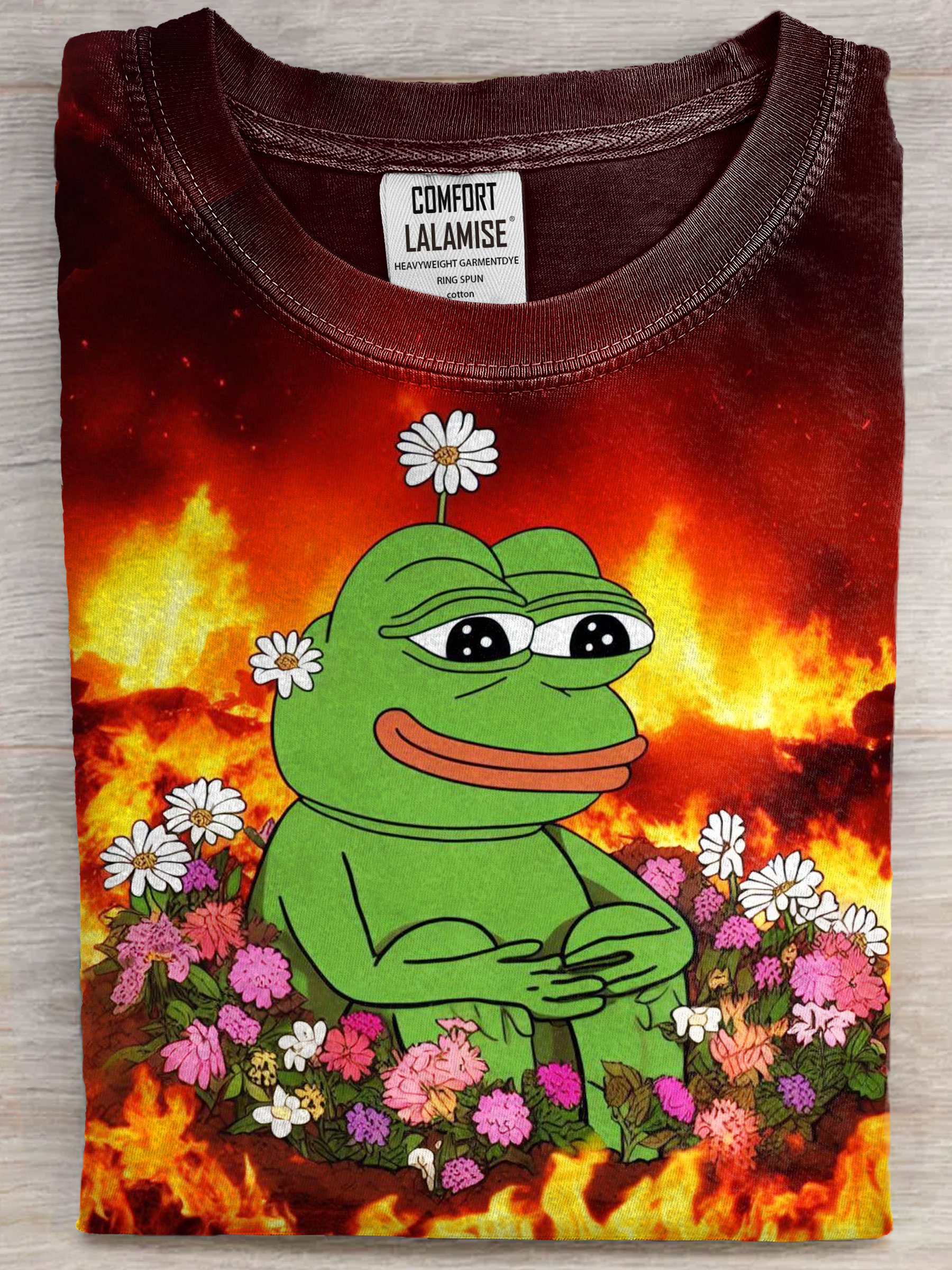 Funny Frog Art Print Casual Short Sleeve T-shirt