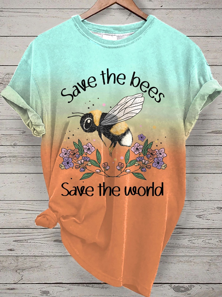 Women's Save The Bees Save The World T-shirts