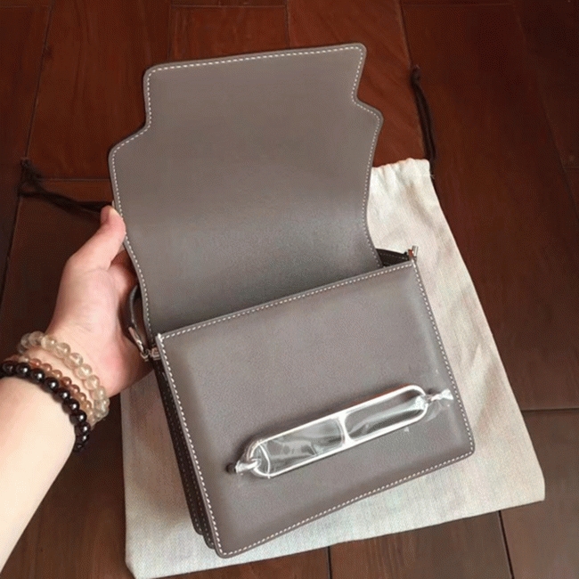 Etoupe knockoff Hermes Mini Sac Roulis handbag