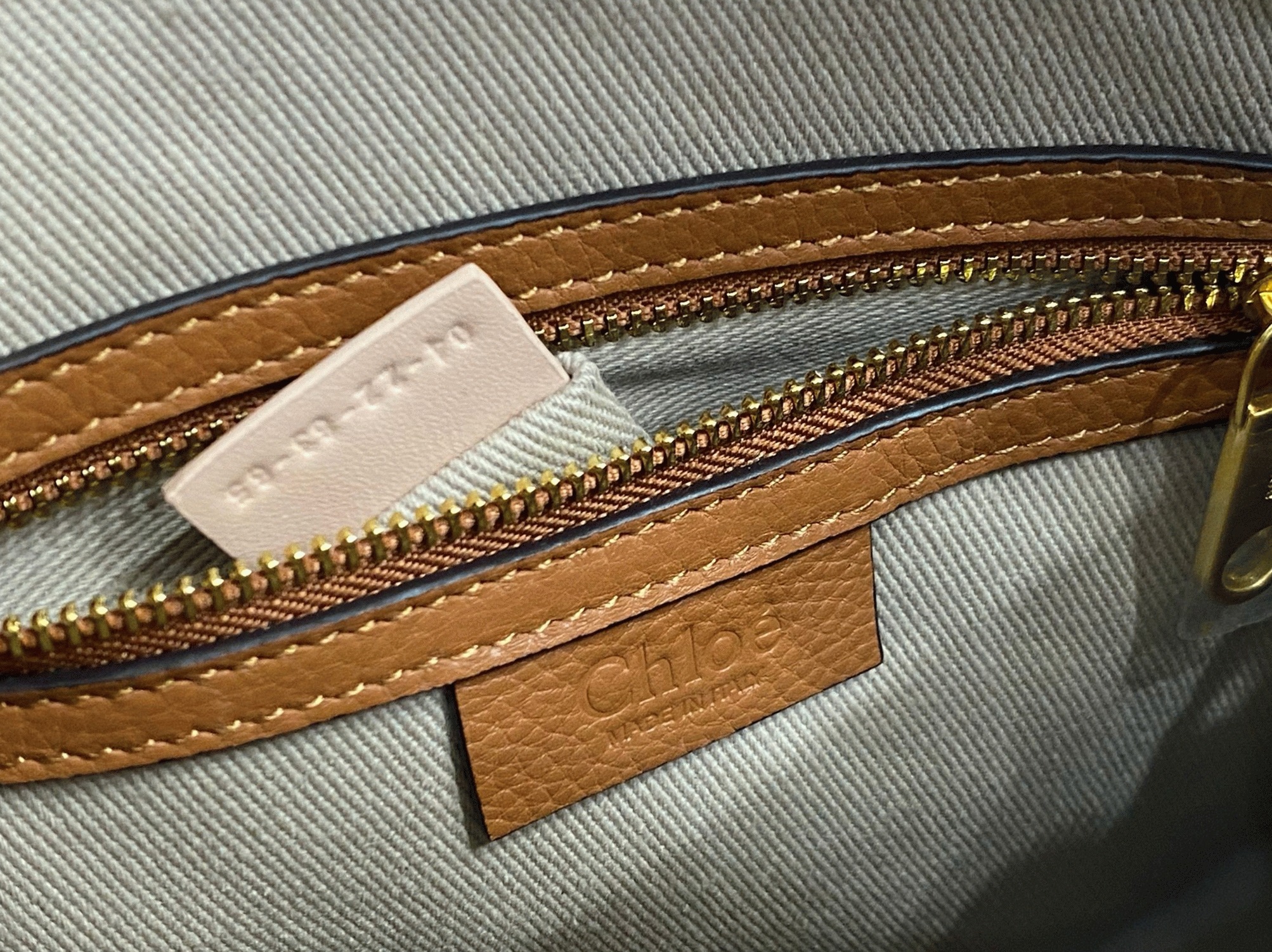 Top Quality Replica Chloe Marcie Small Double Carry Bag in Blue Grained Leather