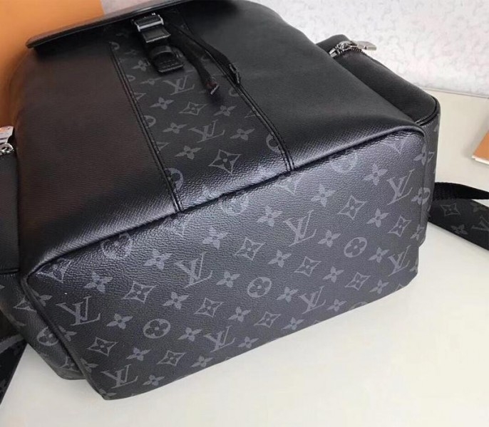 Louis Vuitton Taiga Leather Outdoor Backpack In Eclipse Black